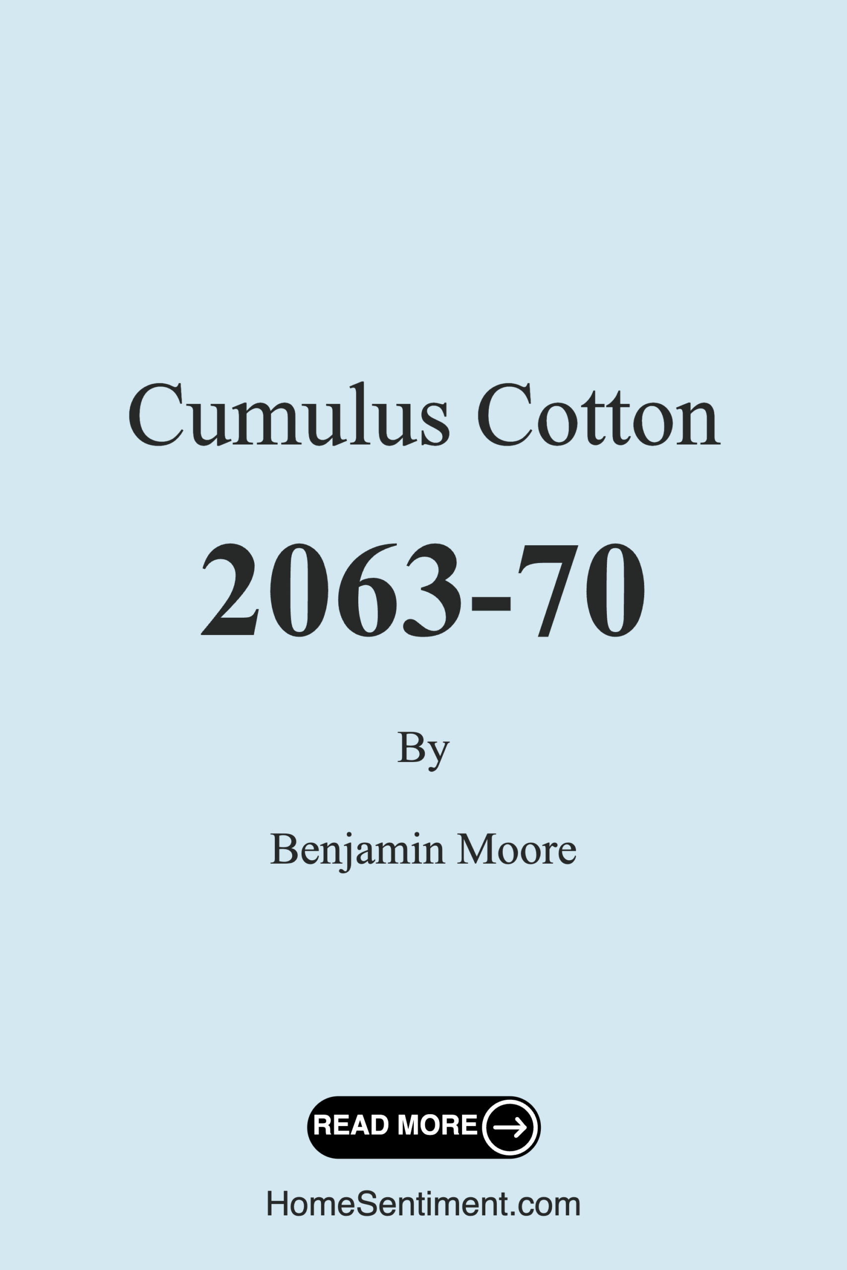 Cumulus Cotton 2063-70 by Benjamin Moore