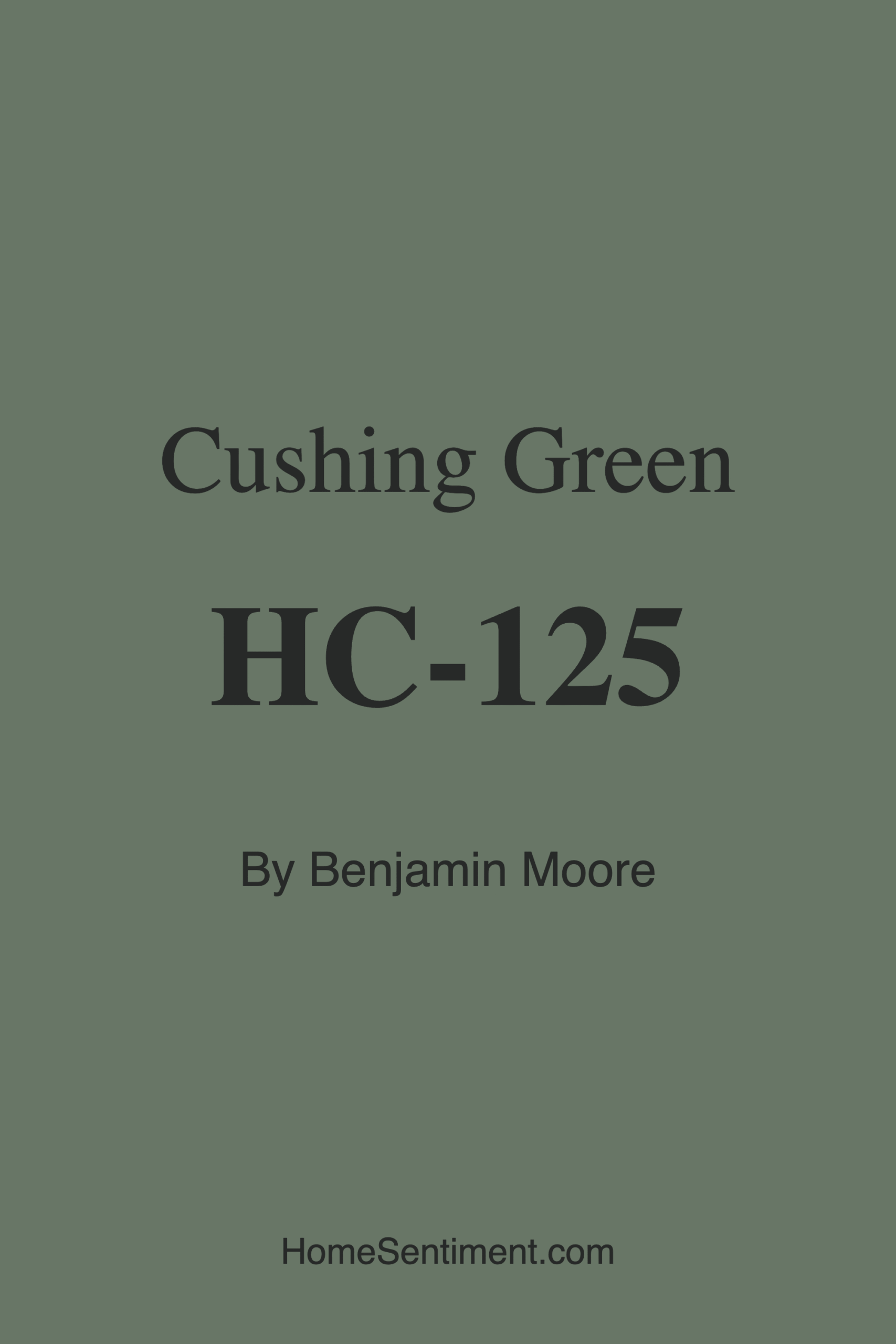 Cushing Green HC-125 by Benjamin Moore