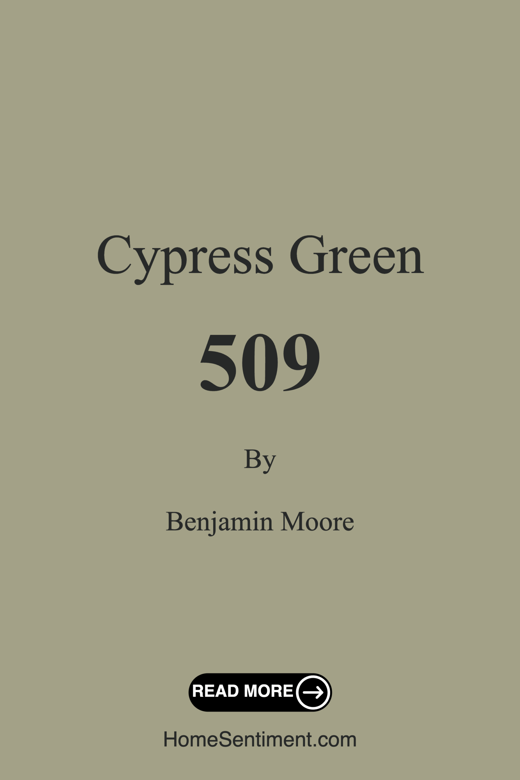 Cypress Green 509 by Benjamin Moore