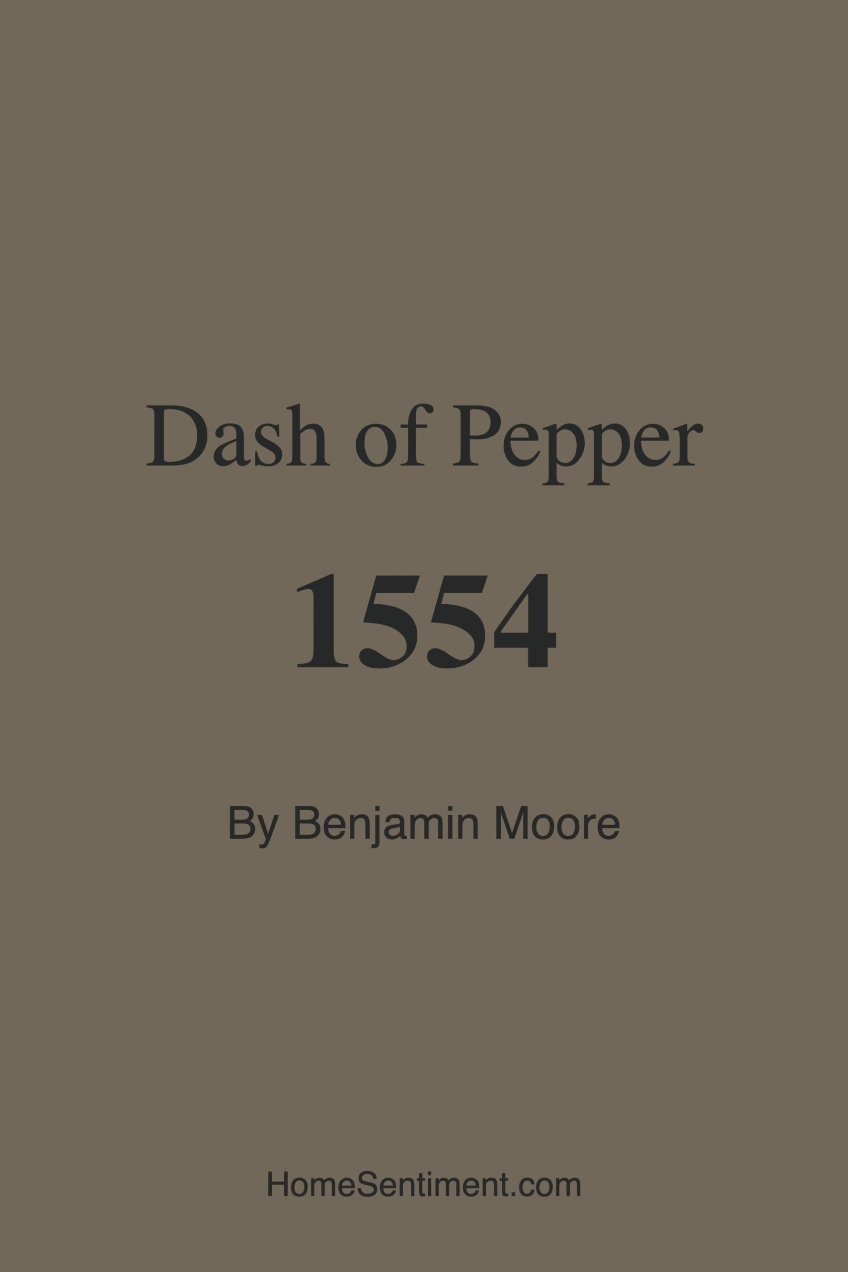Dash of Pepper 1554 by Benjamin Moore