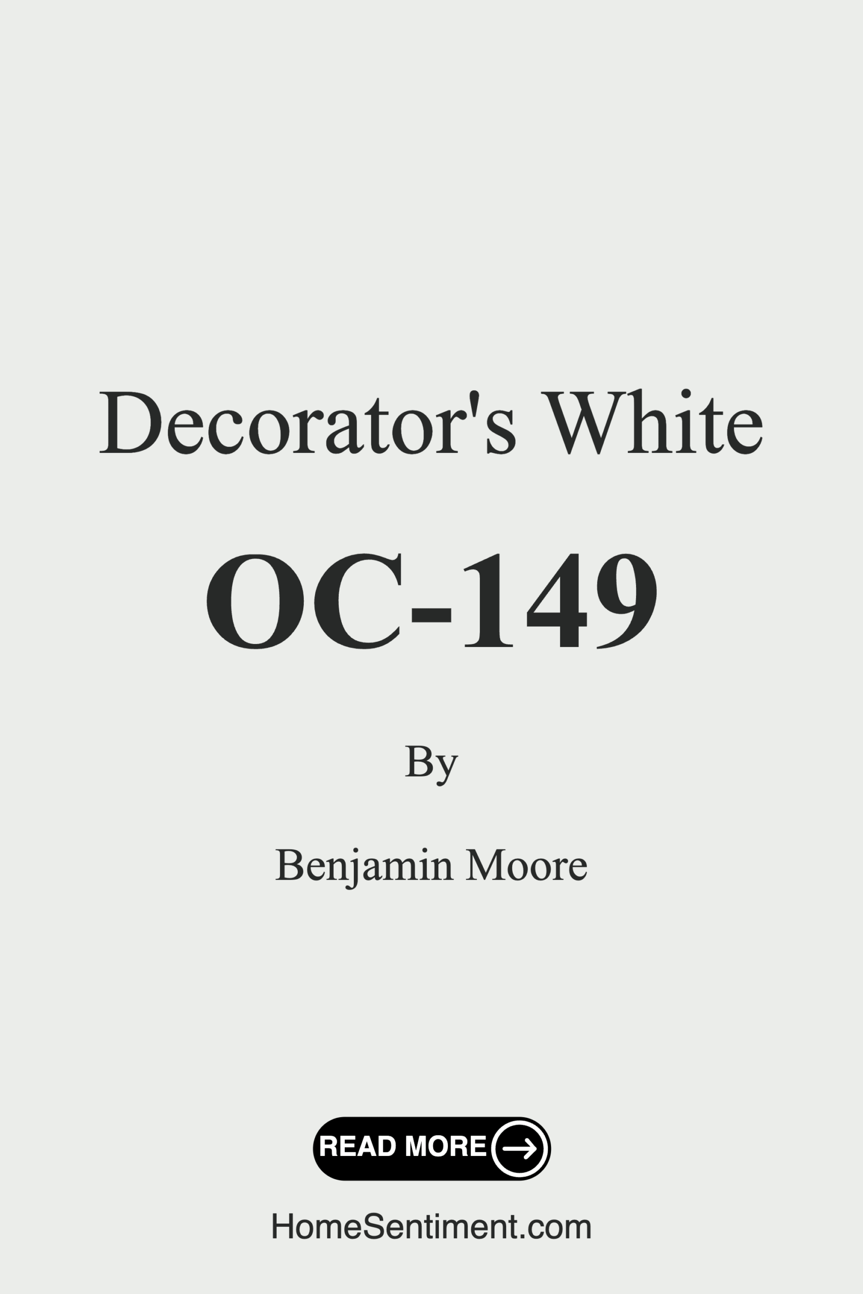 Decorator’s White OC-149 by Benjamin Moore