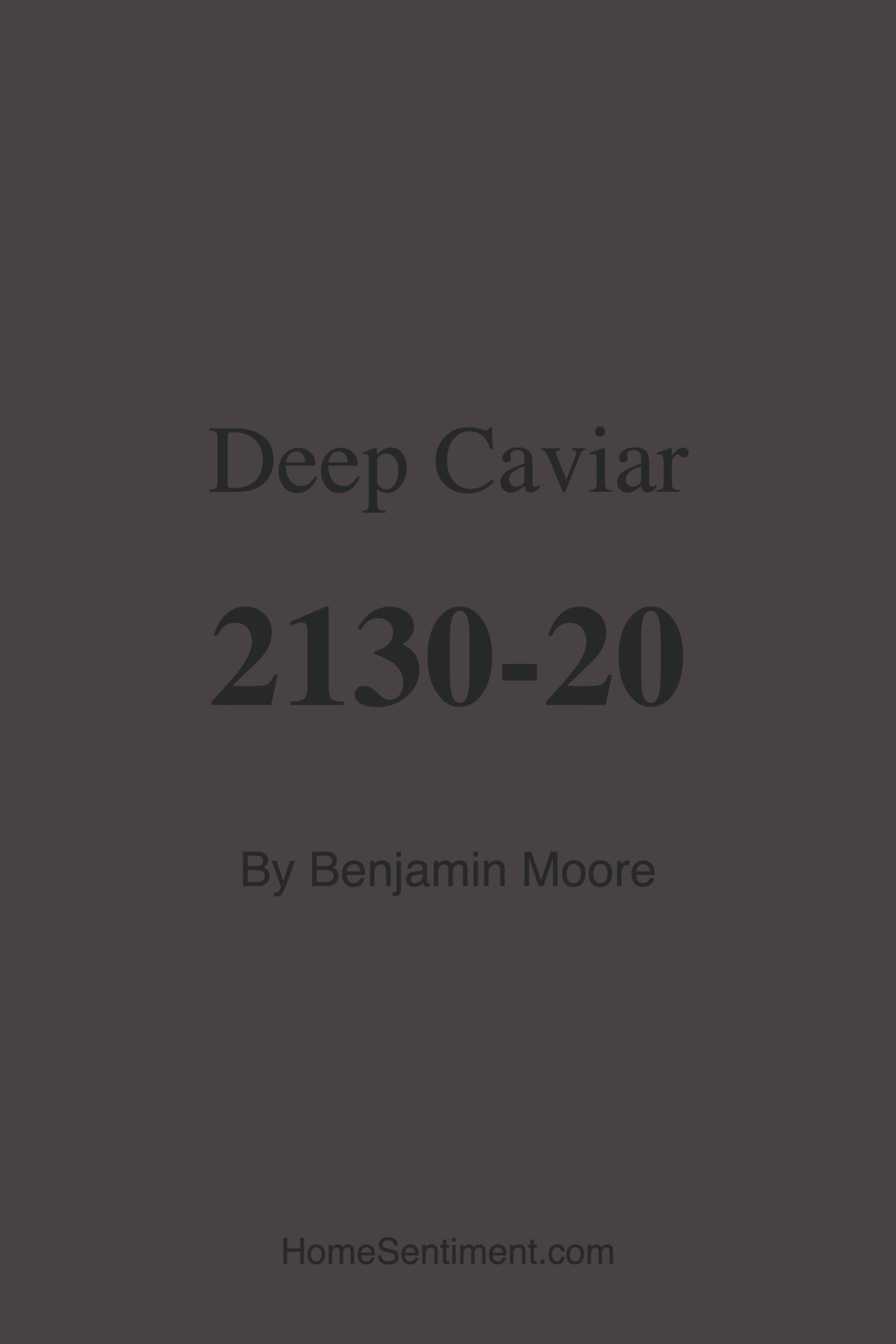 Deep Caviar 2130-20 by Benjamin Moore