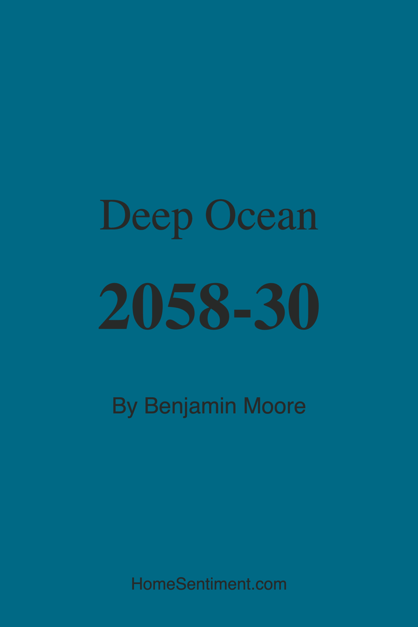 Deep Ocean 2058-30 by Benjamin Moore