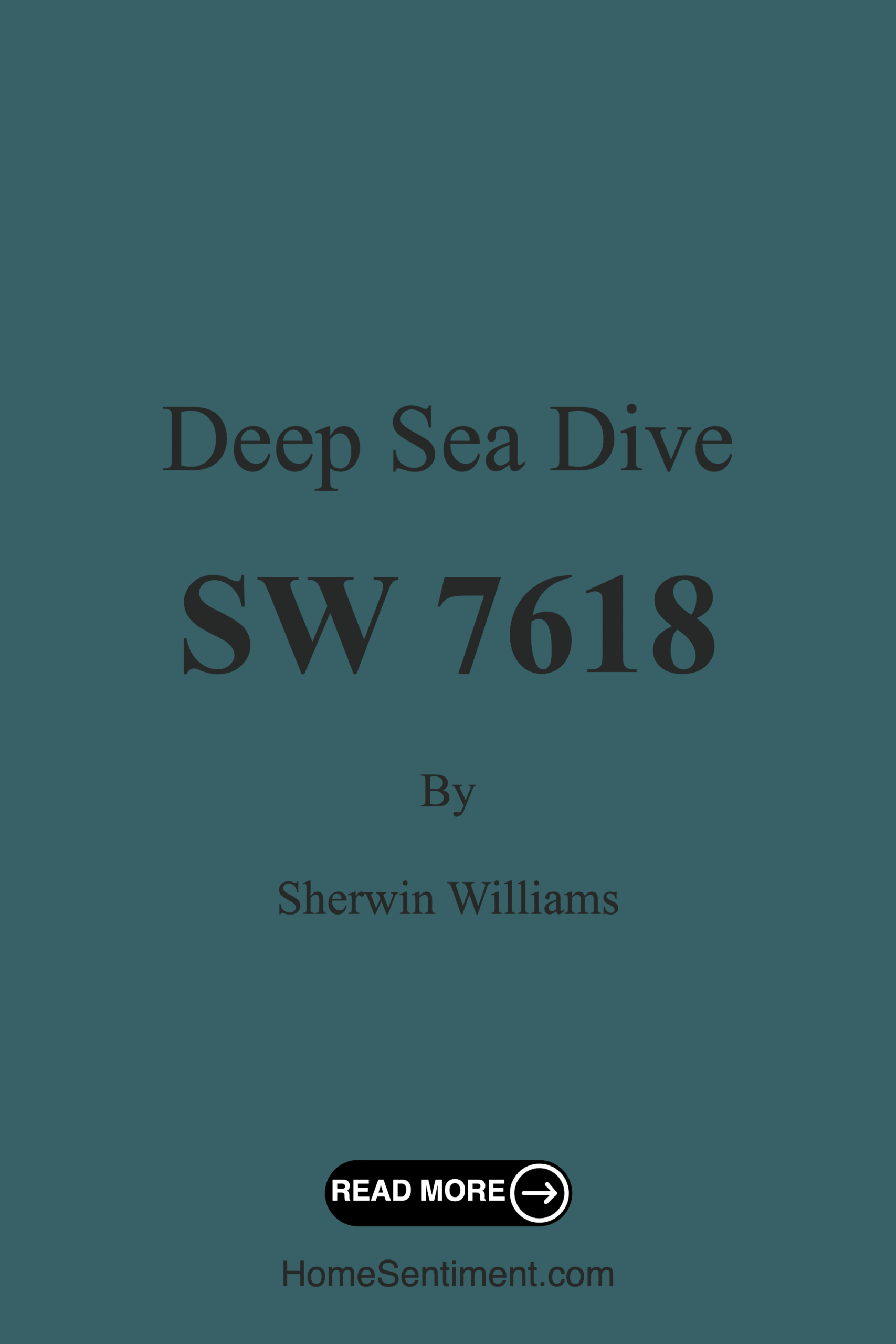 Deep Sea Dive SW 7618 by Sherwin Williams