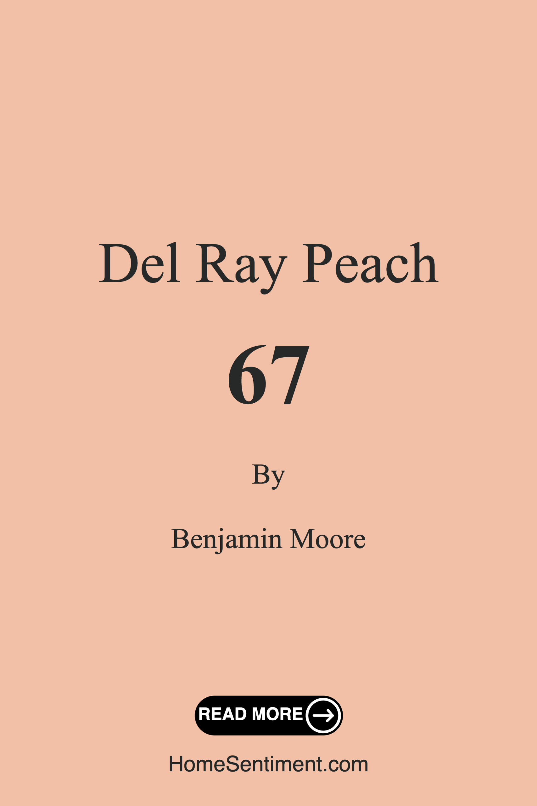 Del Ray Peach 67 by Benjamin Moore