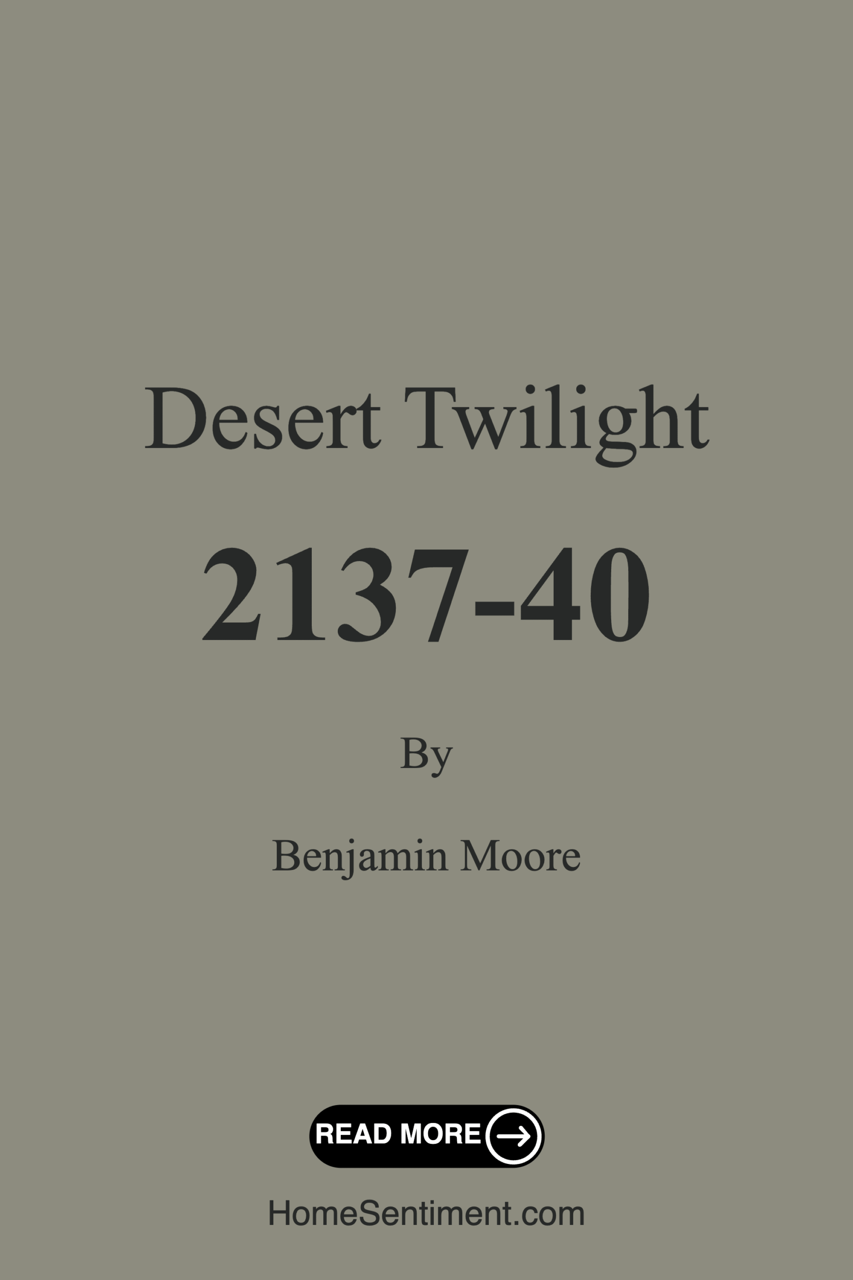 Desert Twilight 2137-40 by Benjamin Moore
