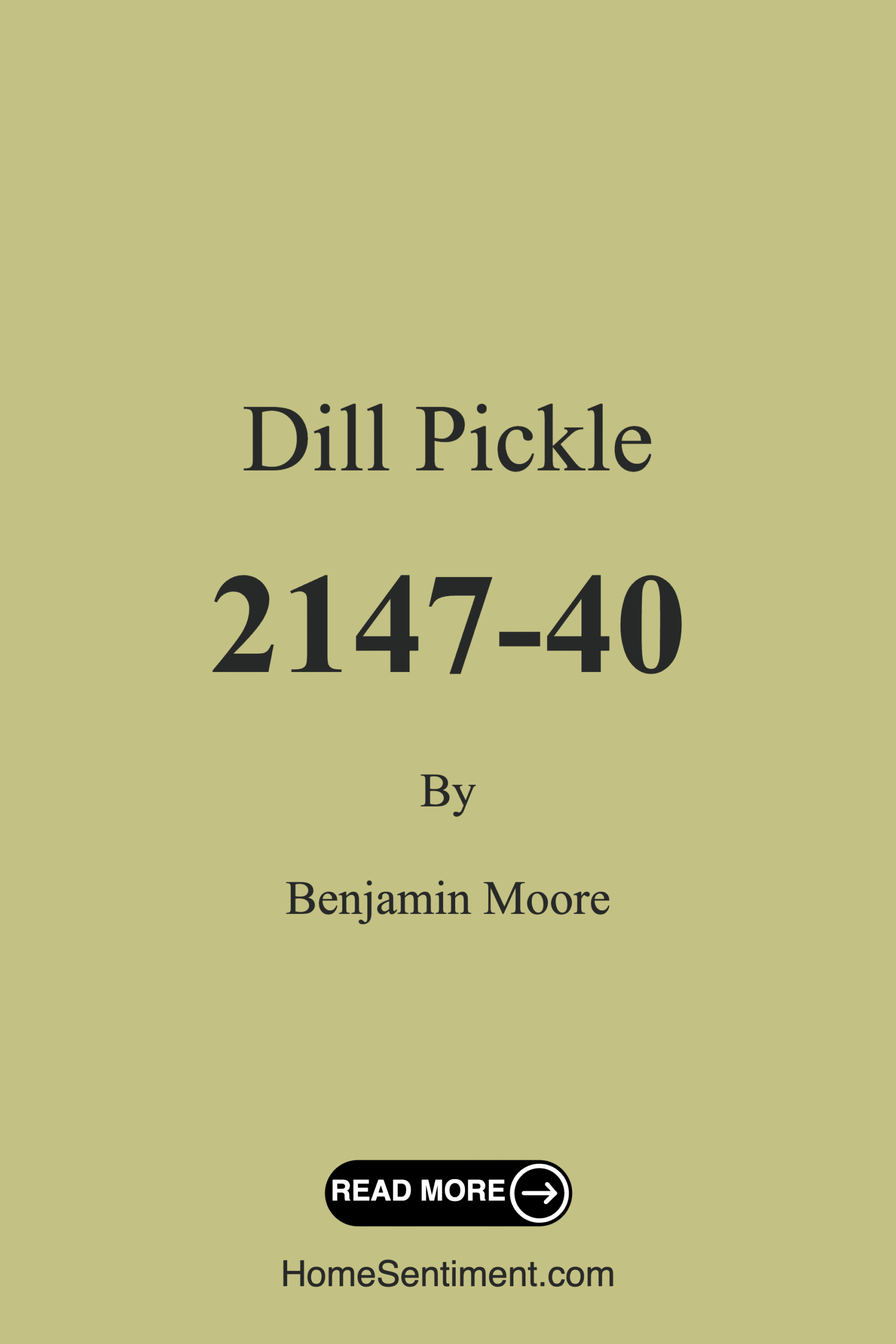 Dill Pickle 2147-40 by Benjamin Moore