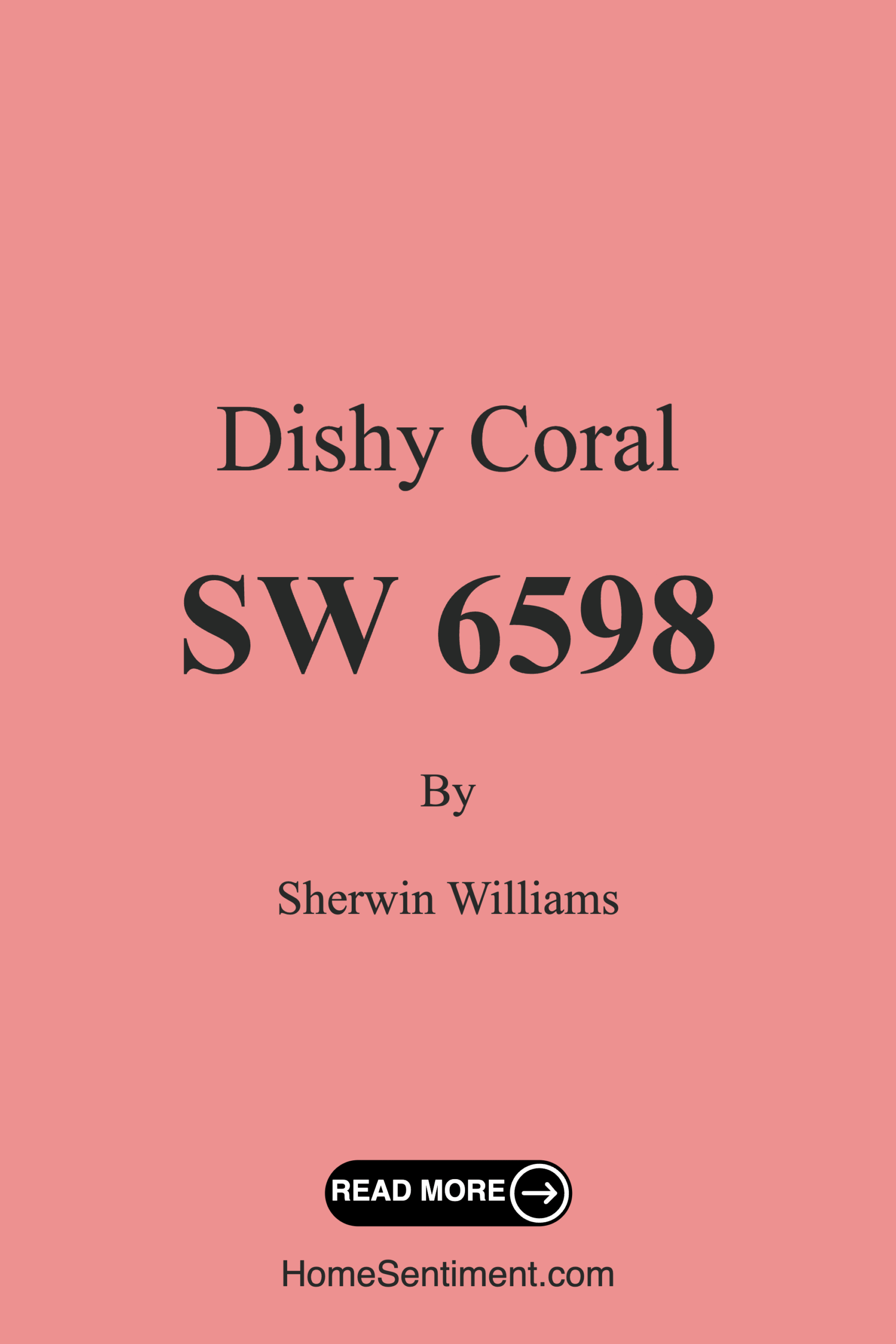 Dishy Coral SW 6598 by Sherwin Williams