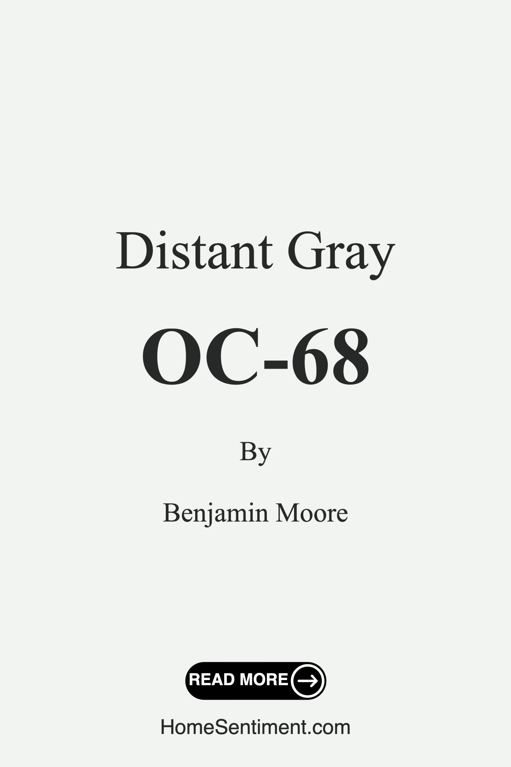 Distant Gray OC-68 by Benjamin Moore