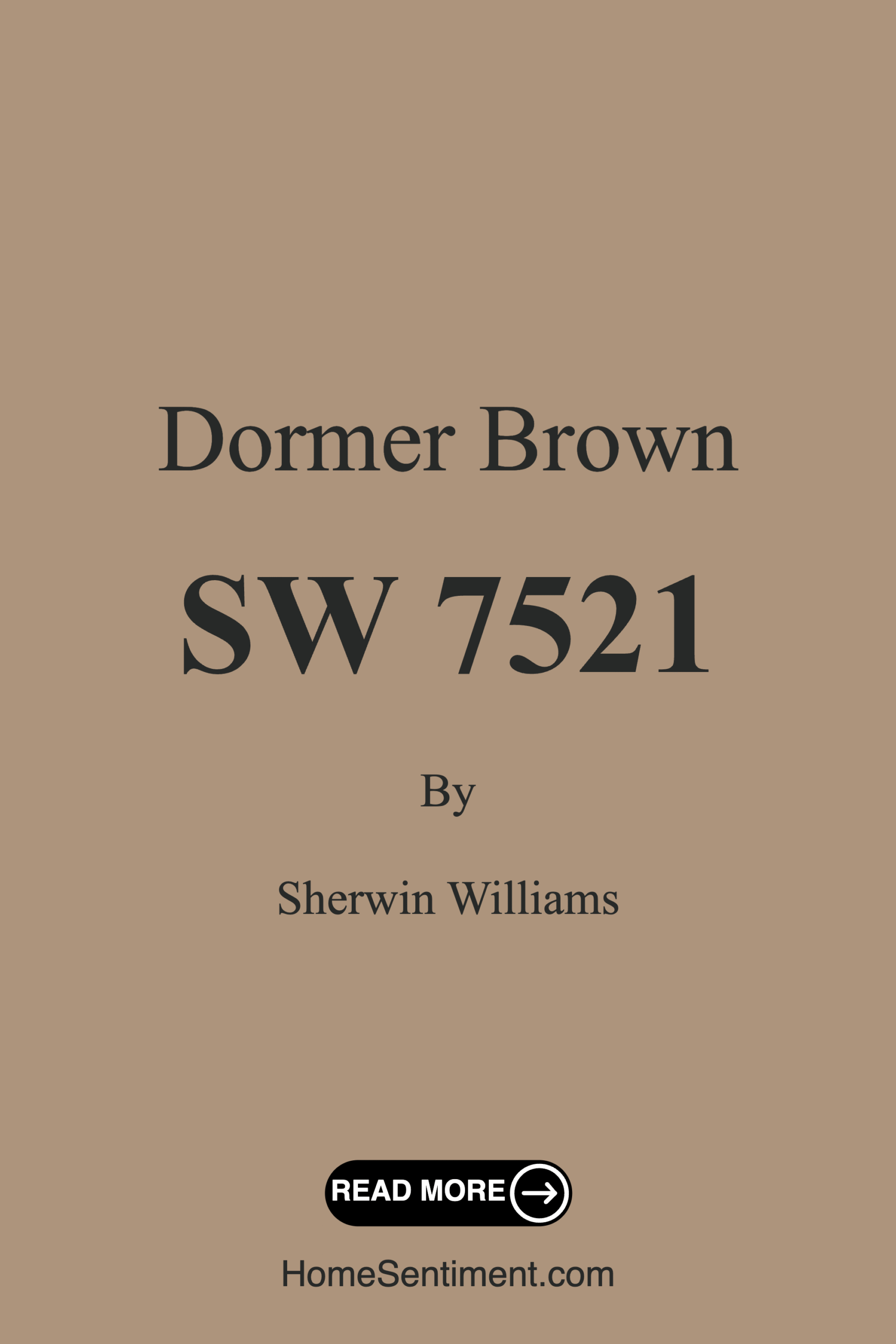 Dormer Brown SW 7521 by Sherwin Williams
