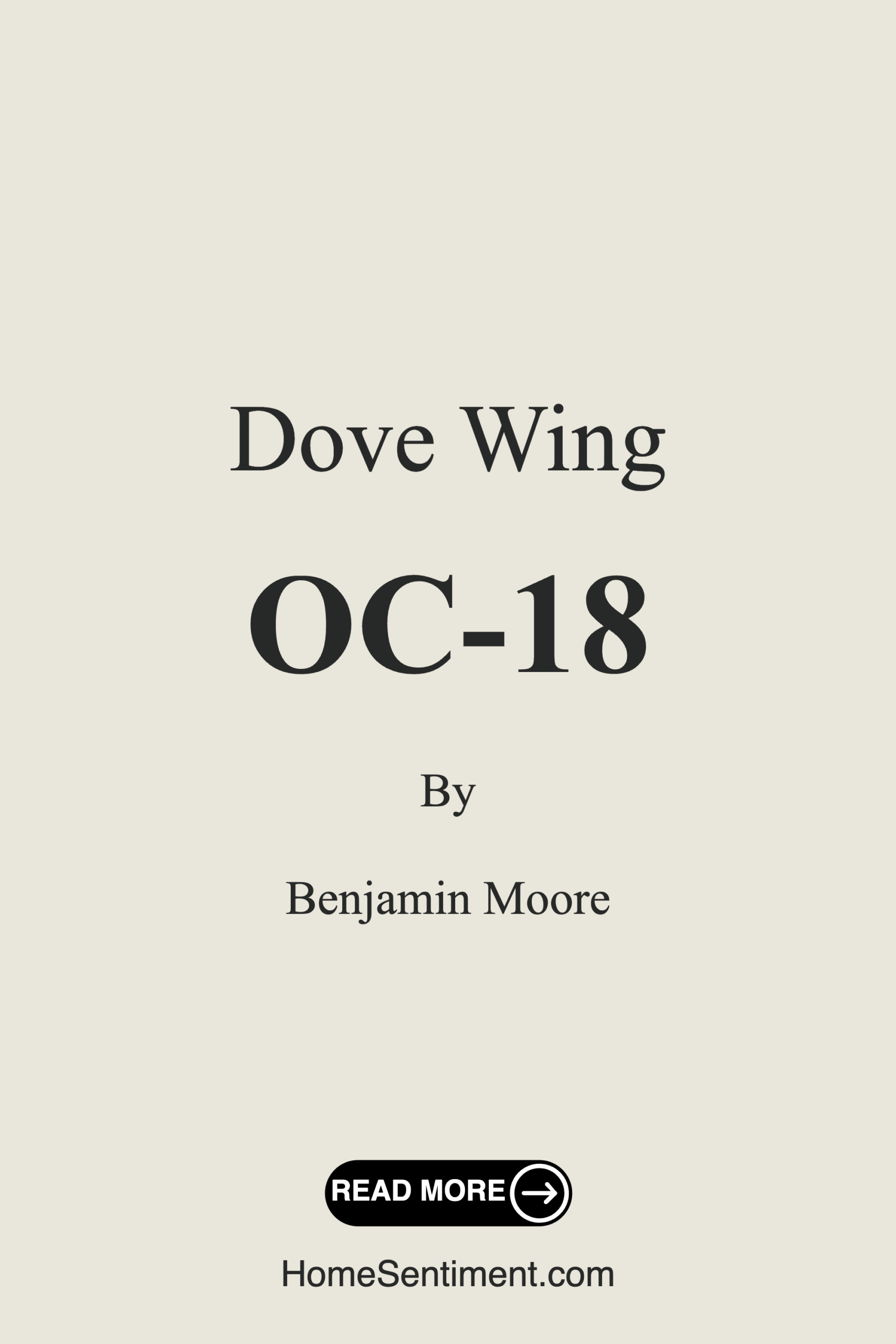 Dove Wing OC-18 by Benjamin Moore