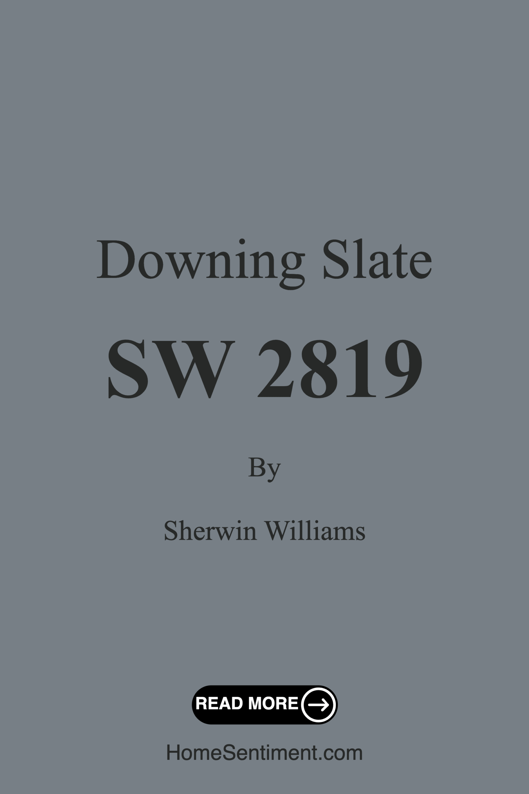 Downing Slate SW 2819 by Sherwin Williams