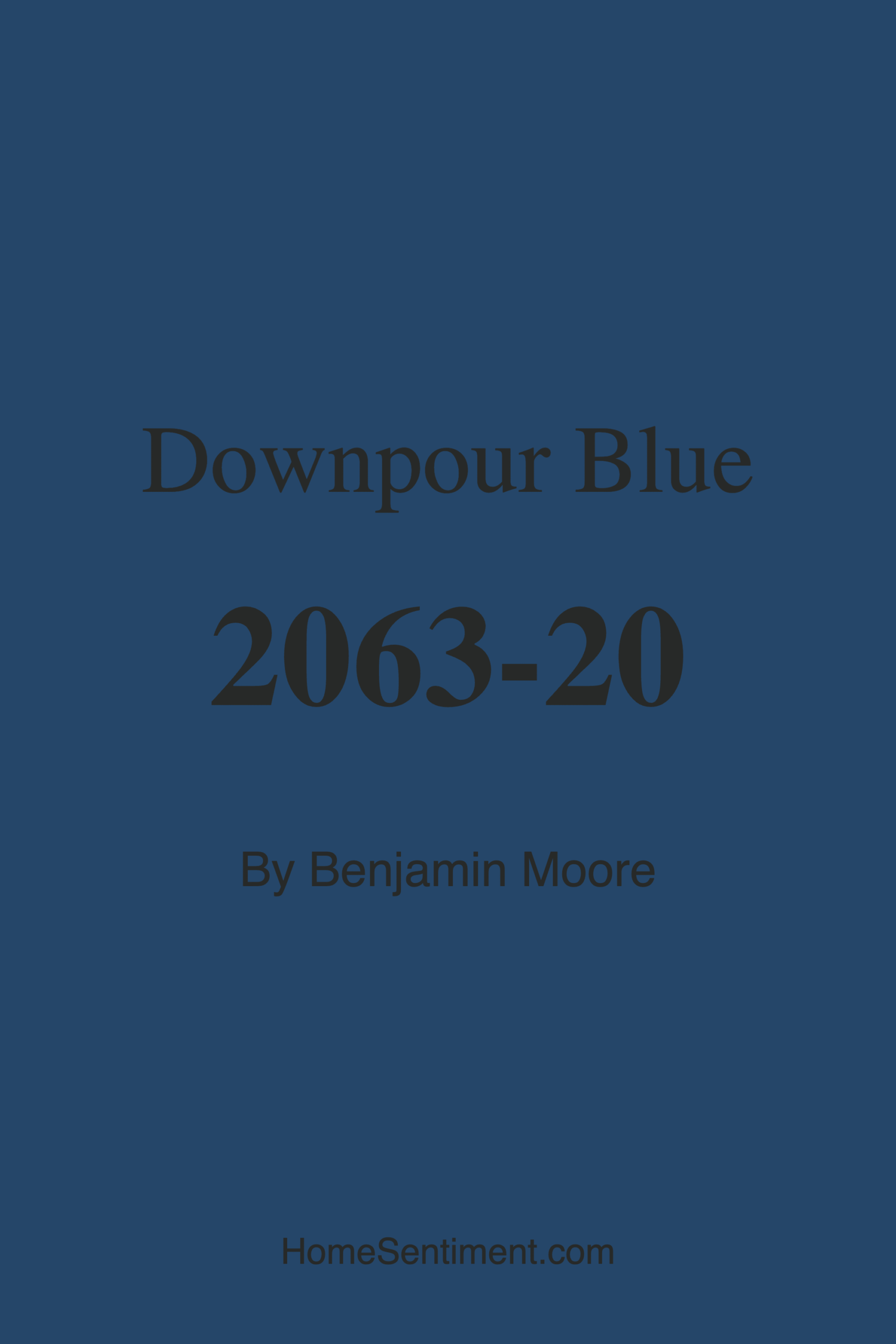Downpour Blue 2063-20 by Benjamin Moore