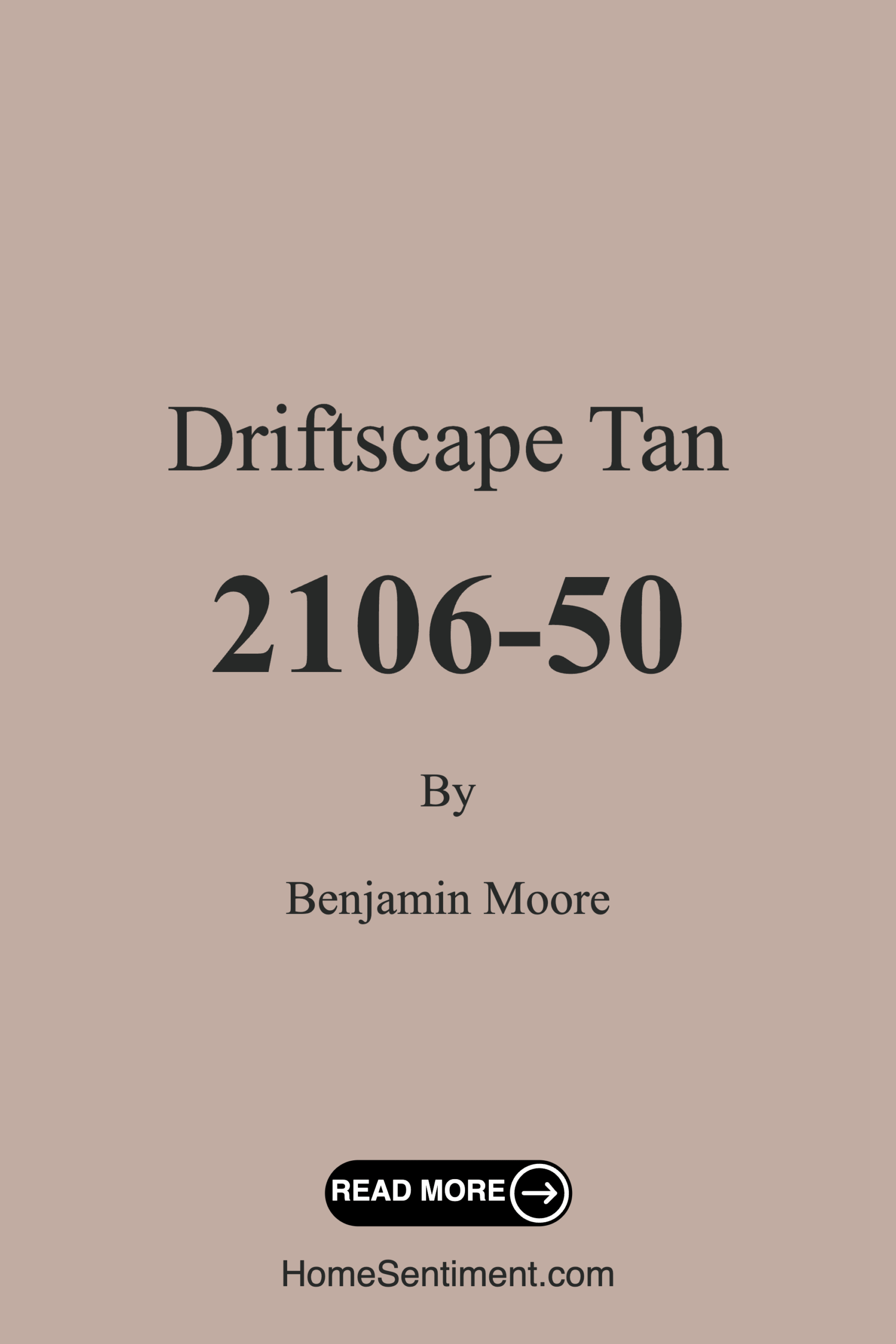 Driftscape Tan 2106-50 by Benjamin Moore