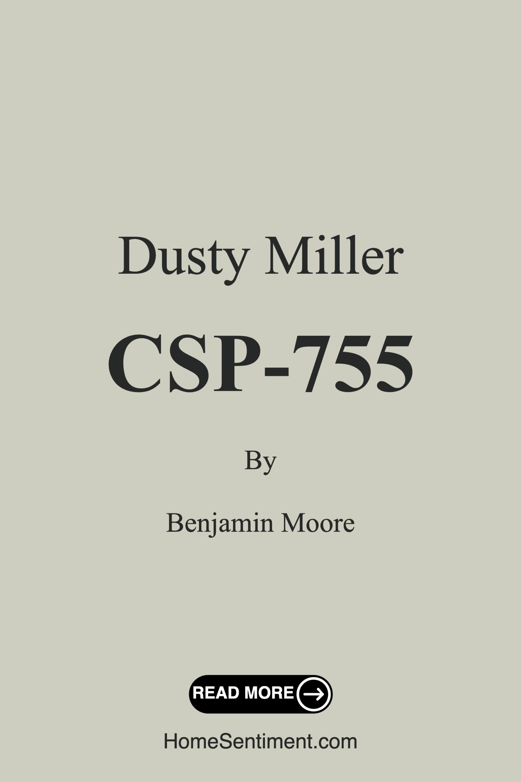 Dusty Miller CSP-755 by Benjamin Moore