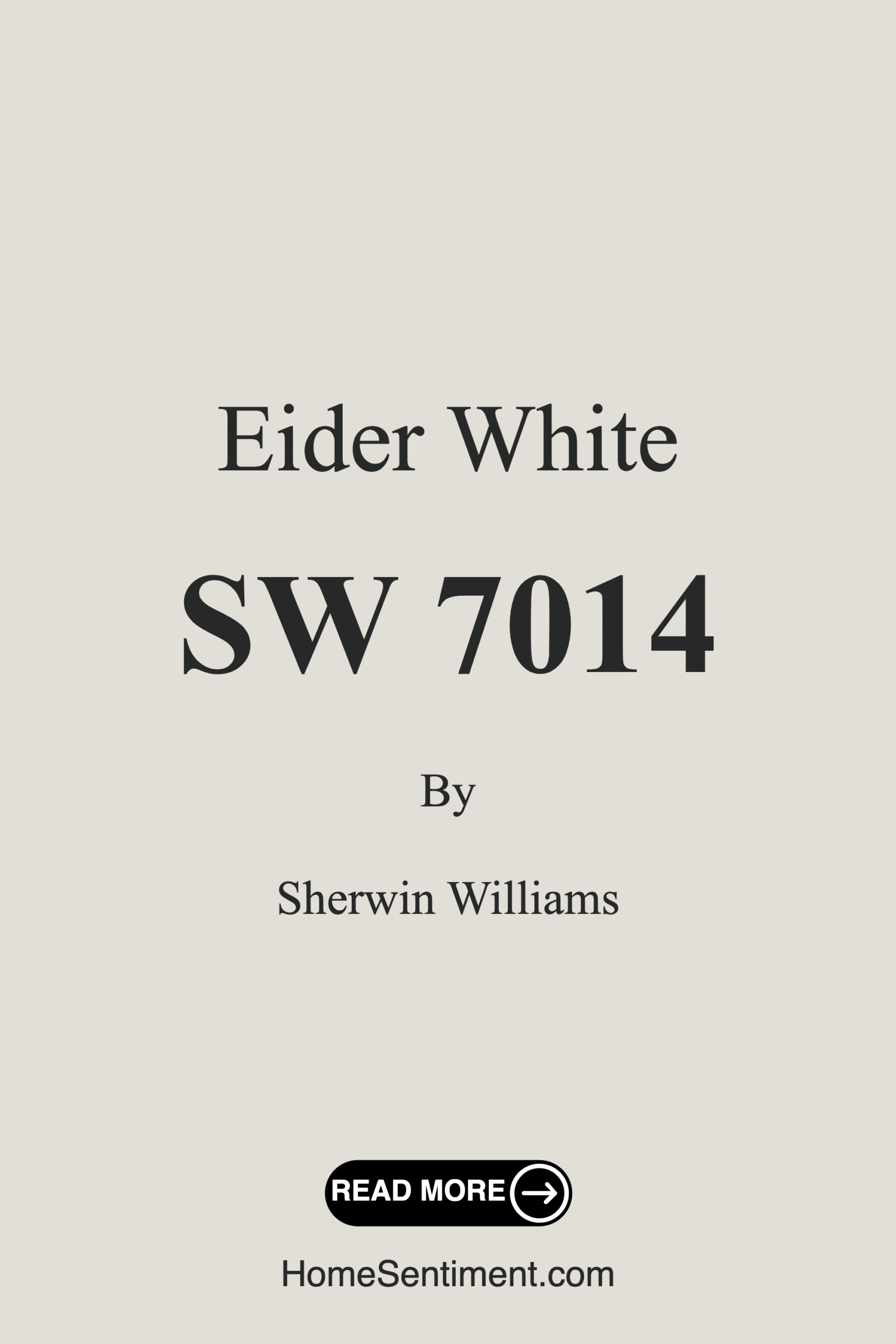 Eider White SW 7014 by Sherwin Williams