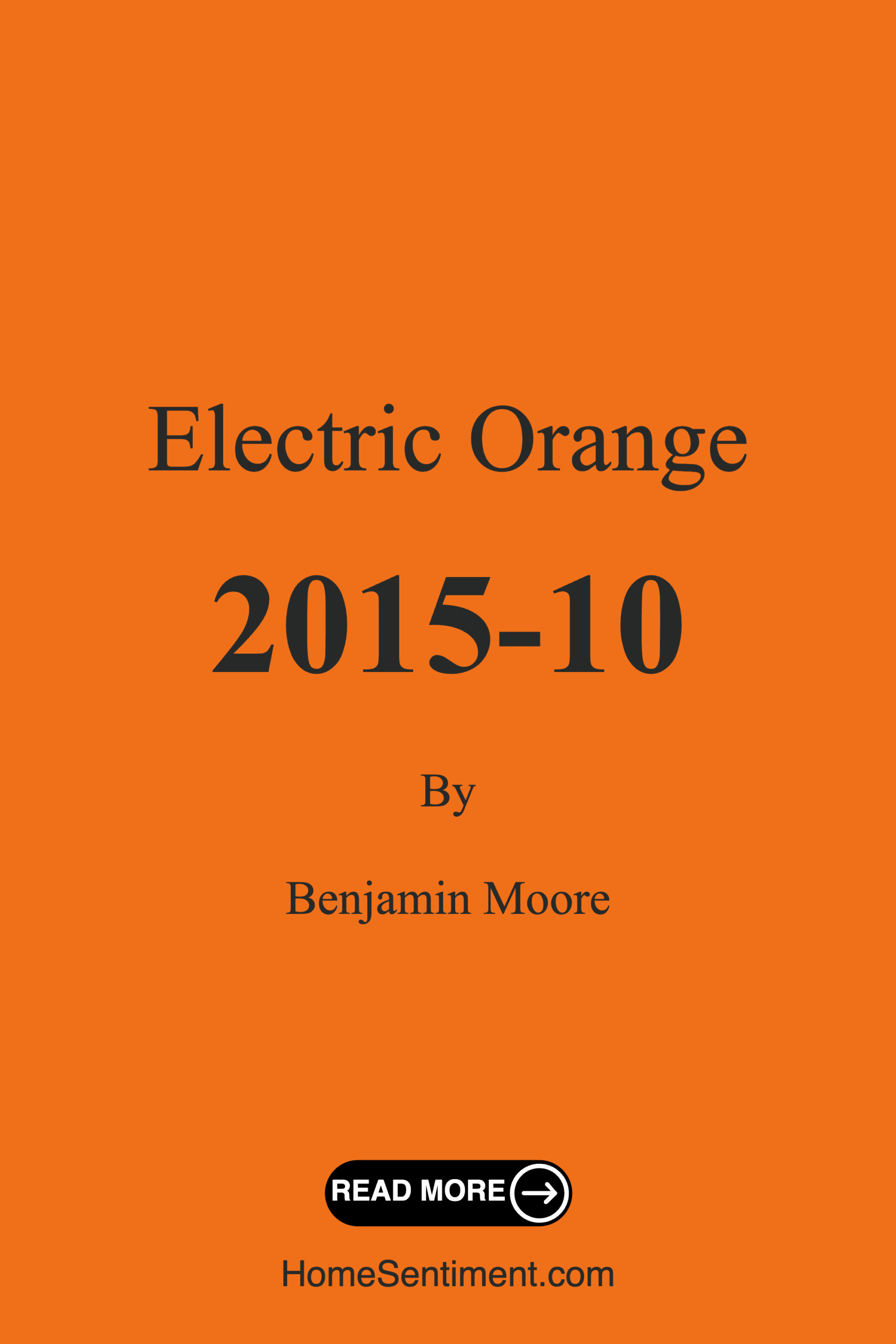 Electric Orange 2015-10 by Benjamin Moore