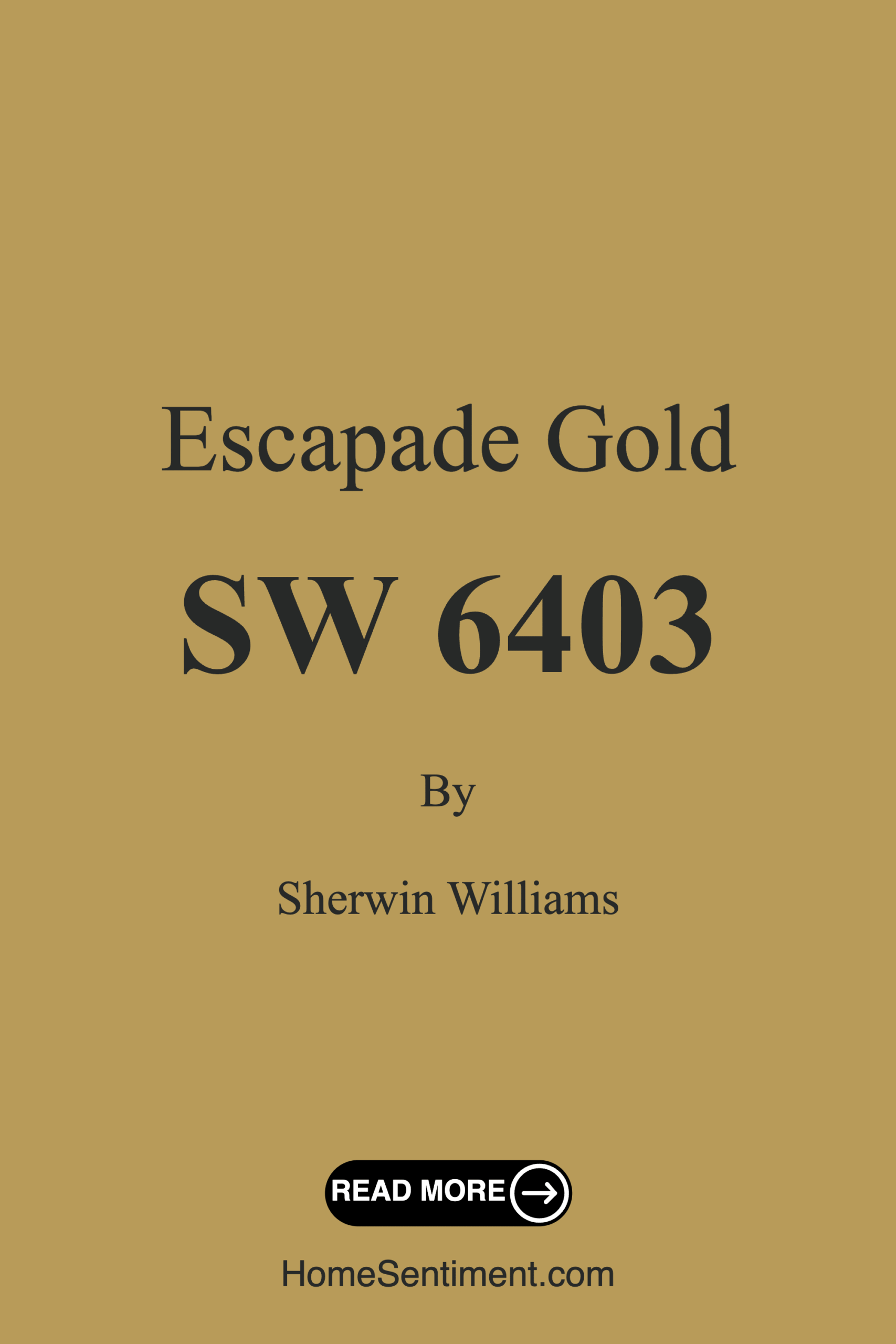 Escapade Gold SW 6403 by Sherwin Williams
