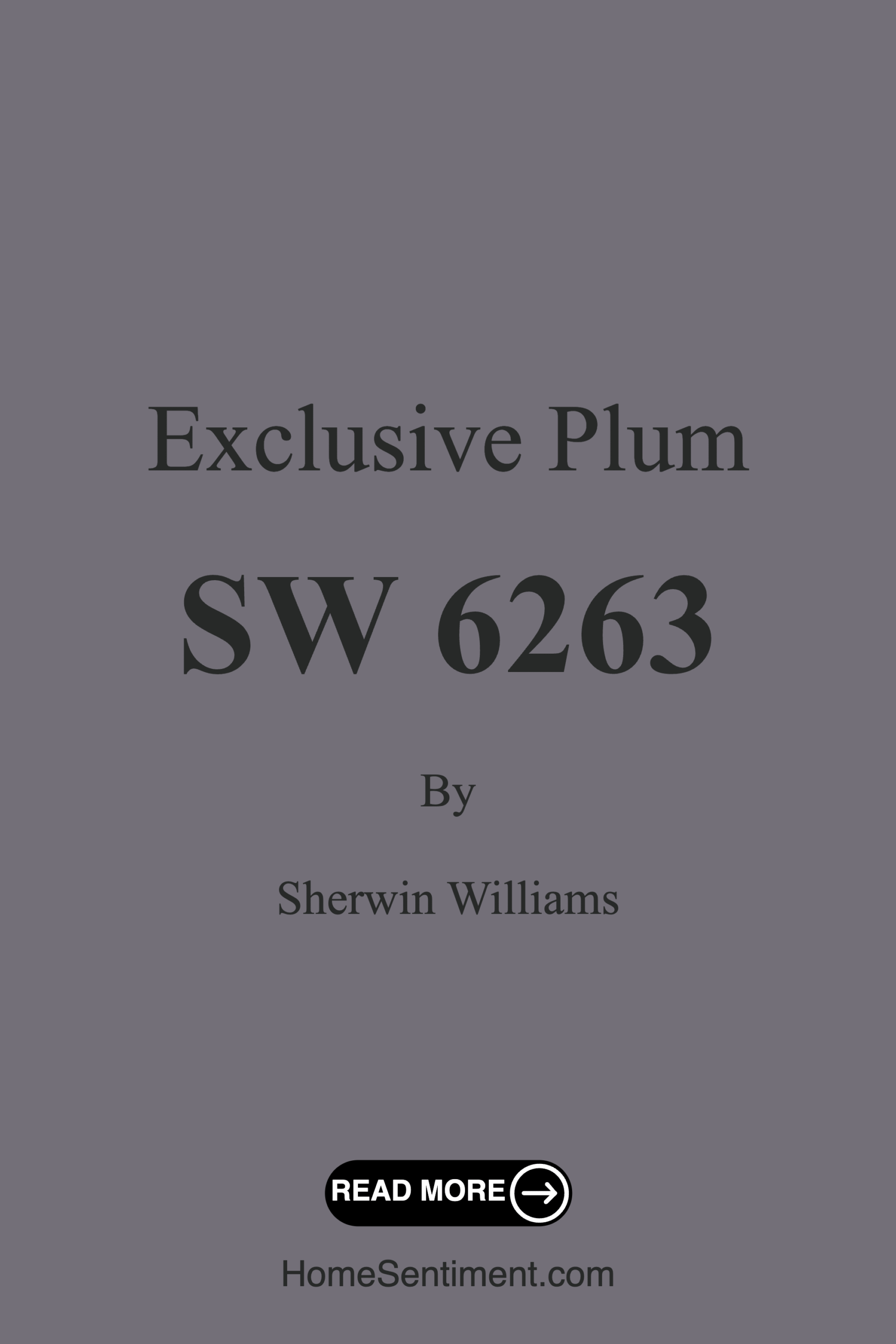 Exclusive Plum SW 6263 by Sherwin Williams
