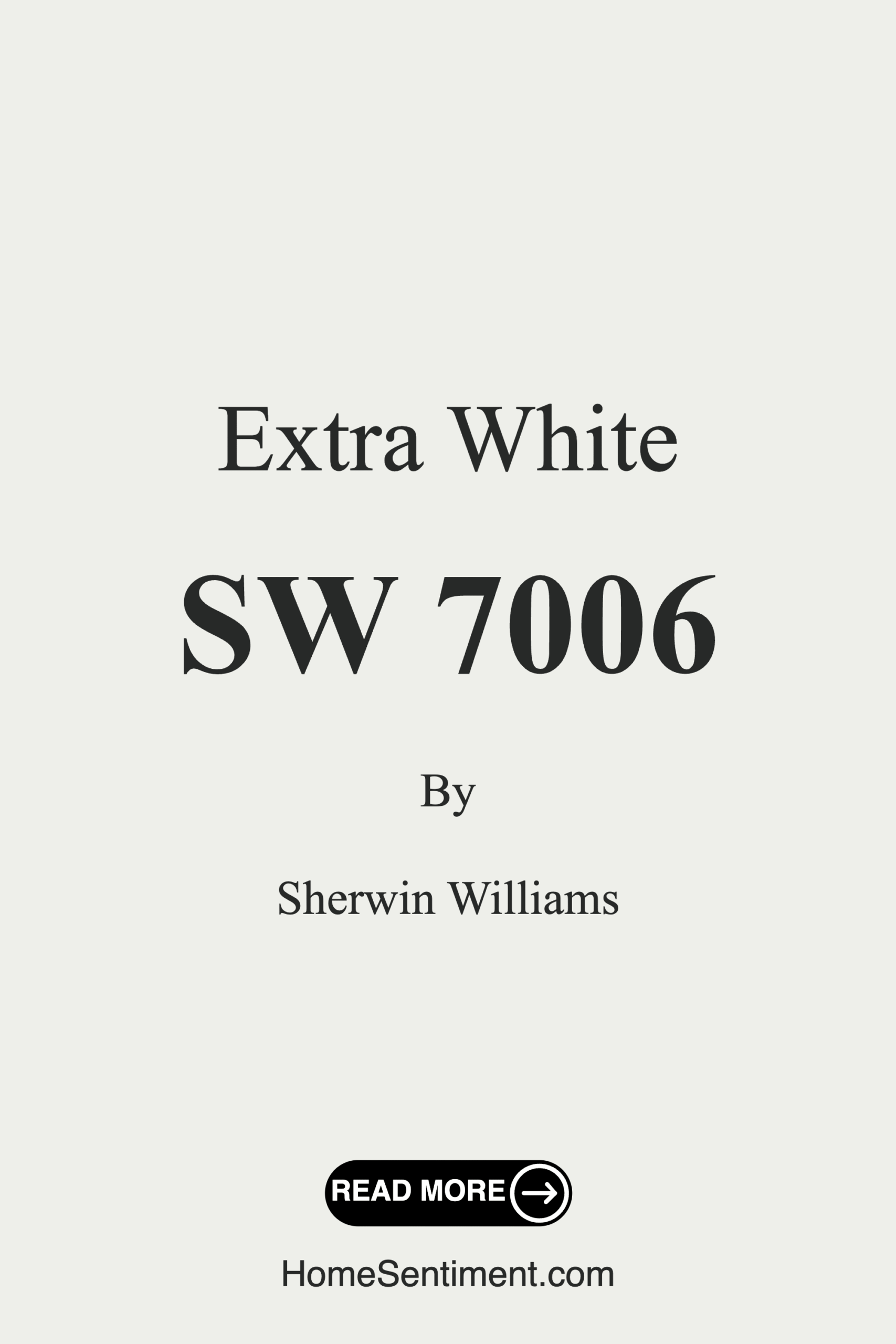 Extra White SW 7006 by Sherwin Williams