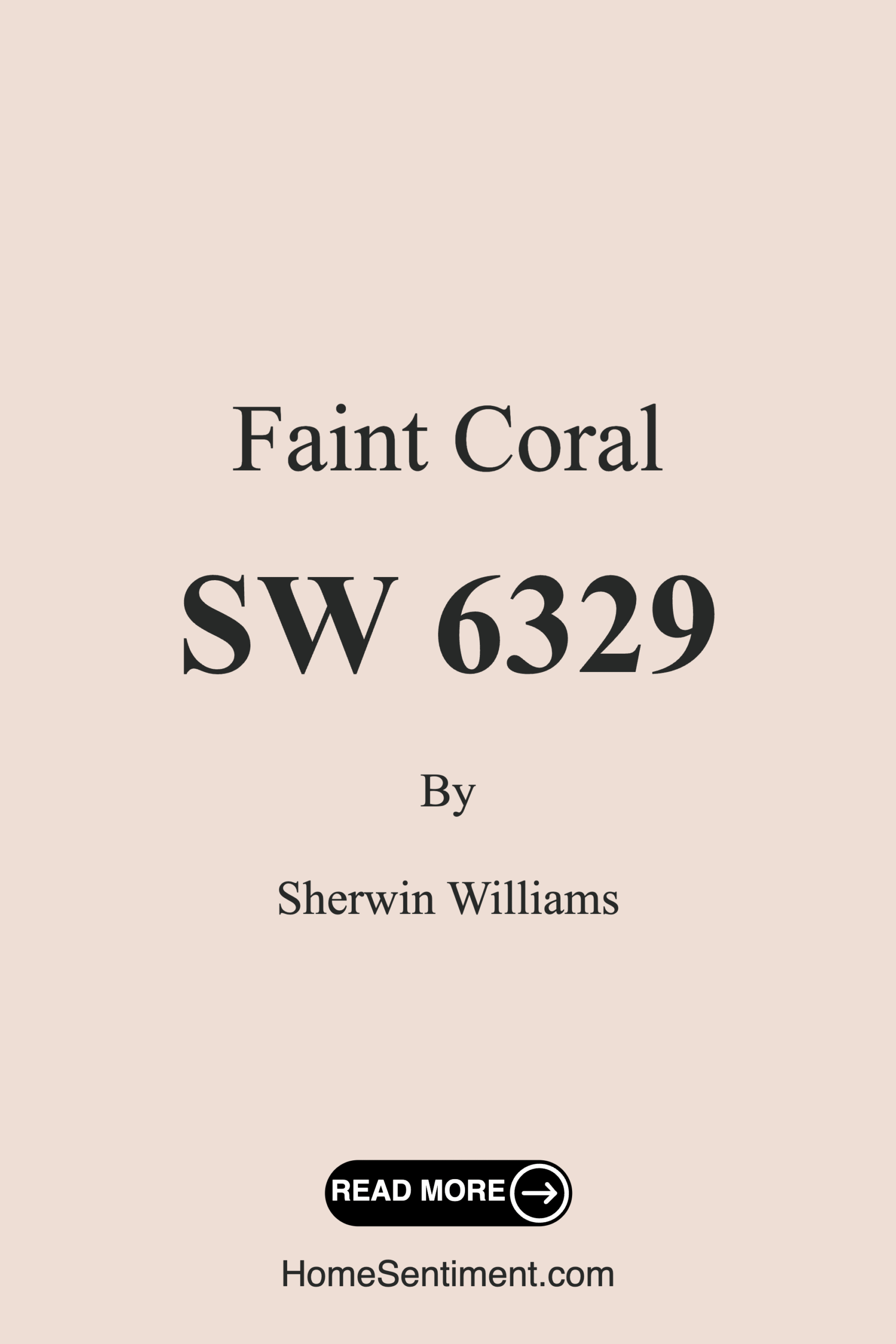 Faint Coral SW 6329 by Sherwin Williams