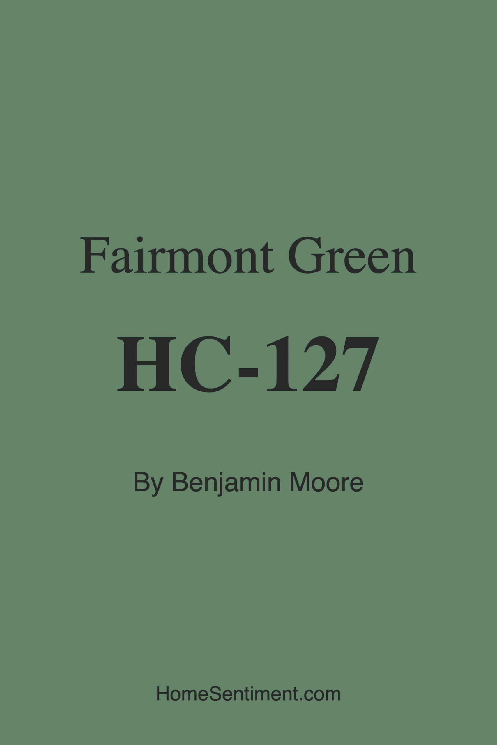 Fairmont Green HC-127 by Benjamin Moore