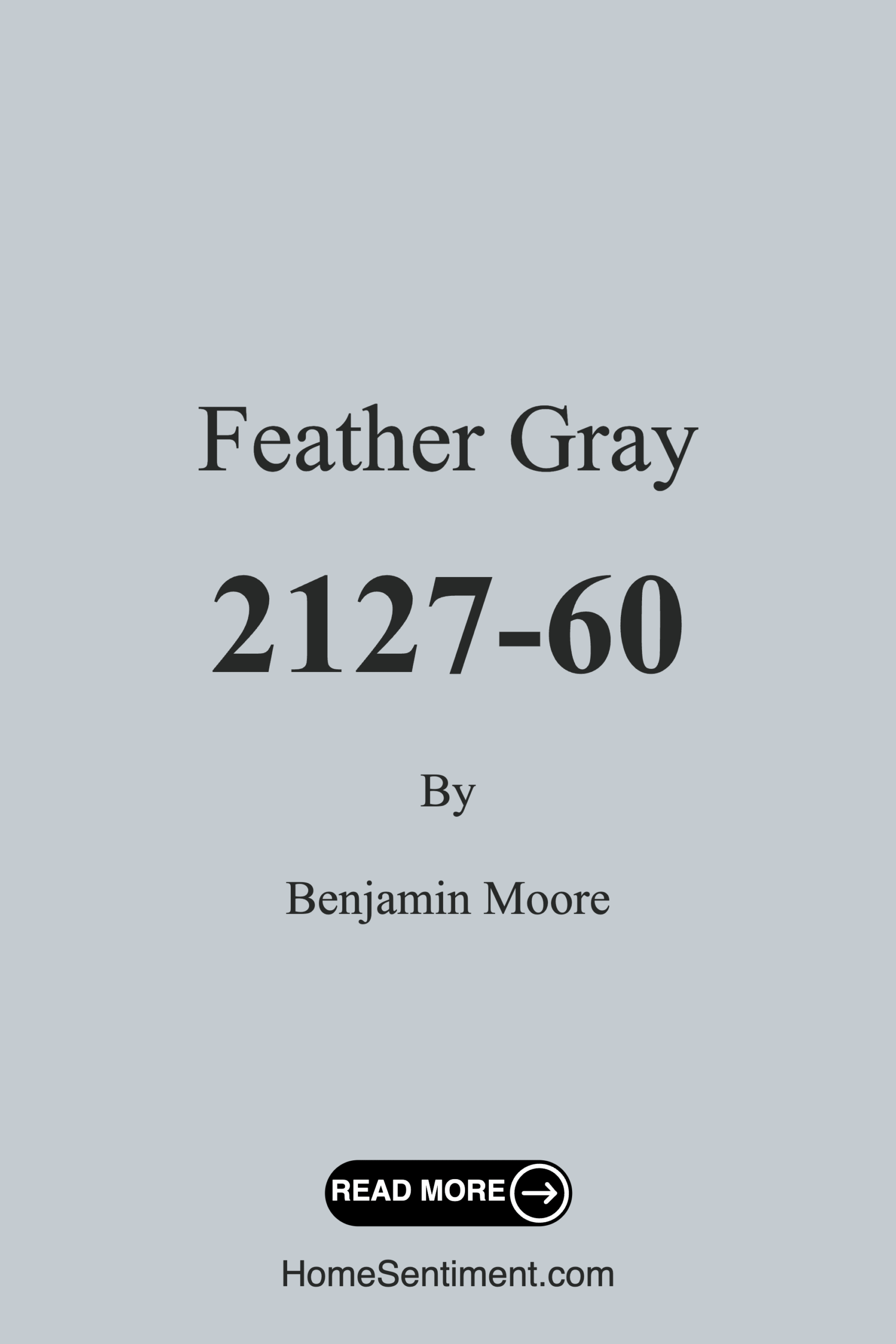 Feather Gray 2127-60 by Benjamin Moore