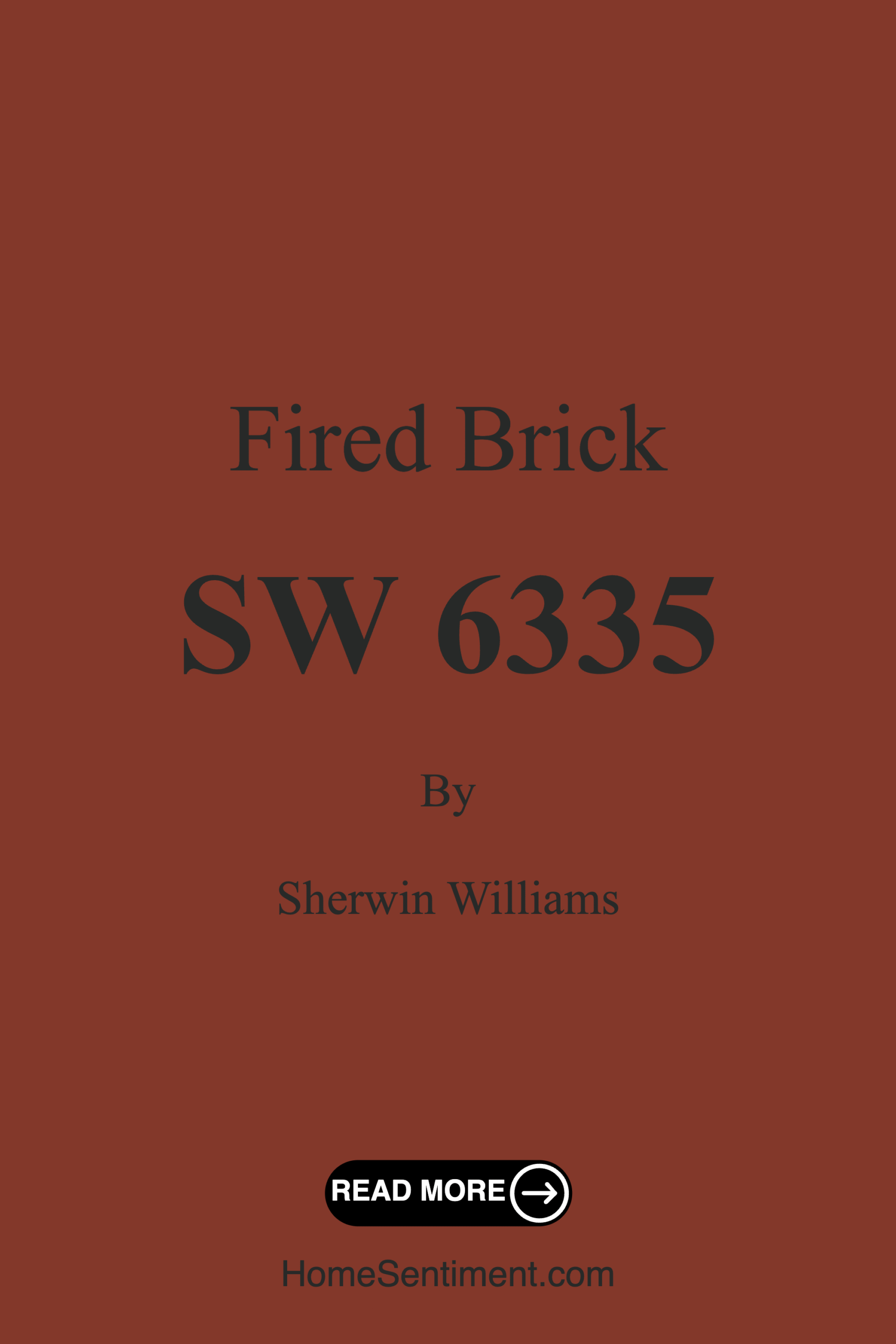 Fired Brick SW 6335 by Sherwin Williams