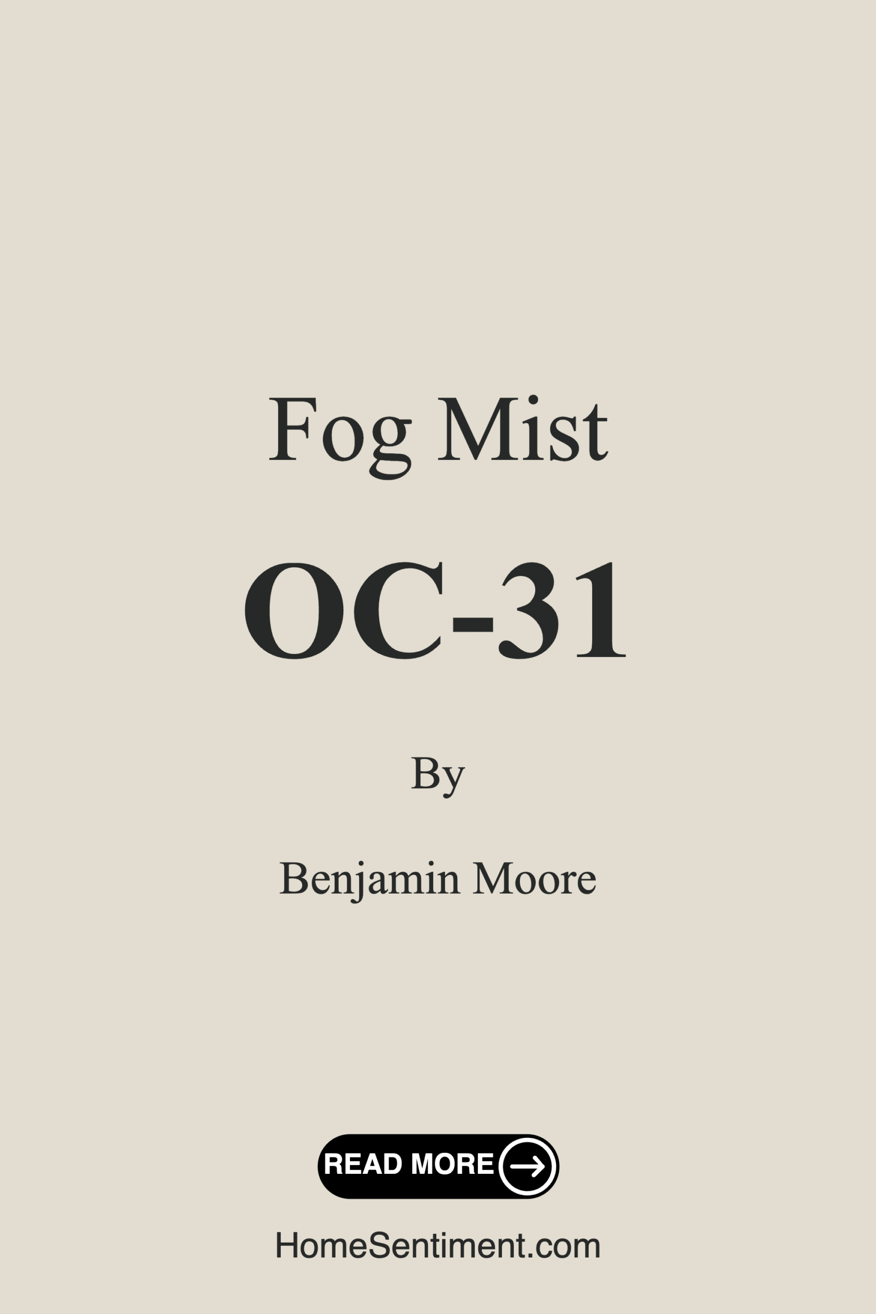Fog Mist OC-31 by Benjamin Moore