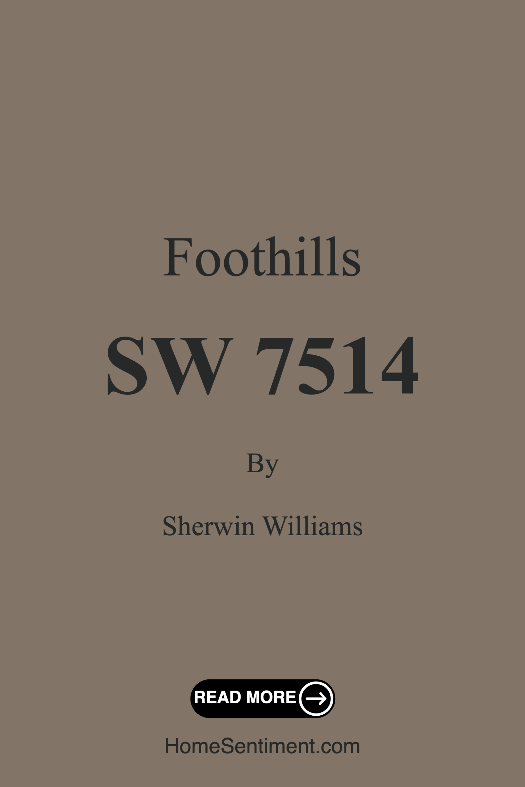 Foothills SW 7514 by Sherwin Williams
