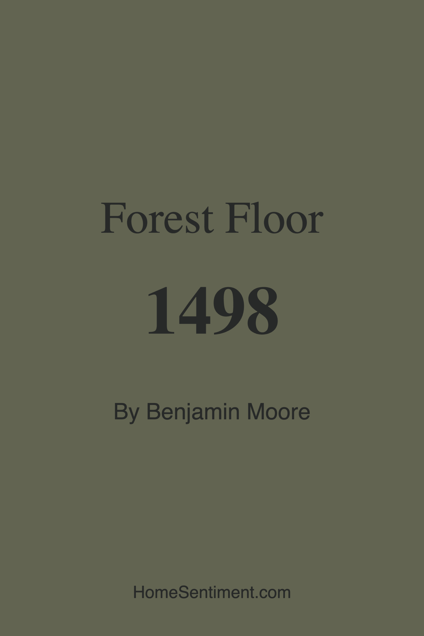 Forest Floor 1498 by Benjamin Moore