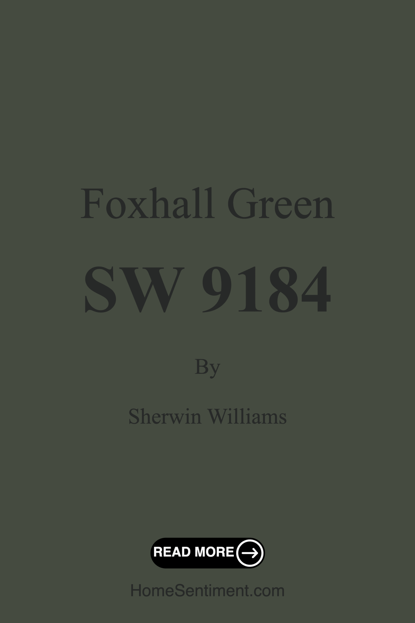 Foxhall Green SW 9184 by Sherwin Williams