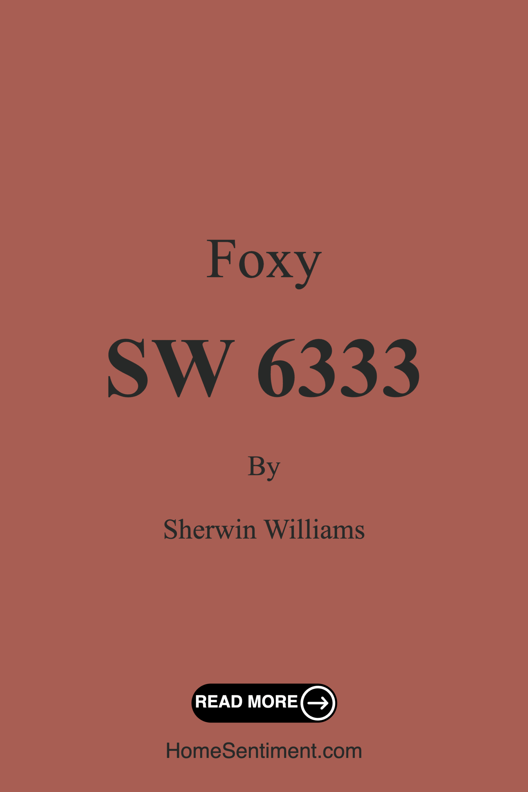 Foxy SW 6333 by Sherwin Williams