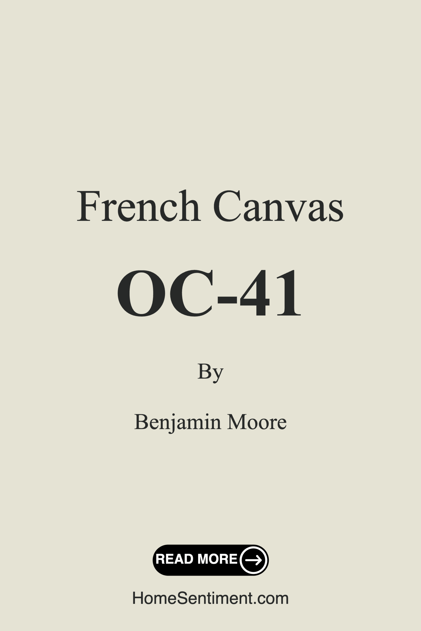 French Canvas OC-41 by Benjamin Moore