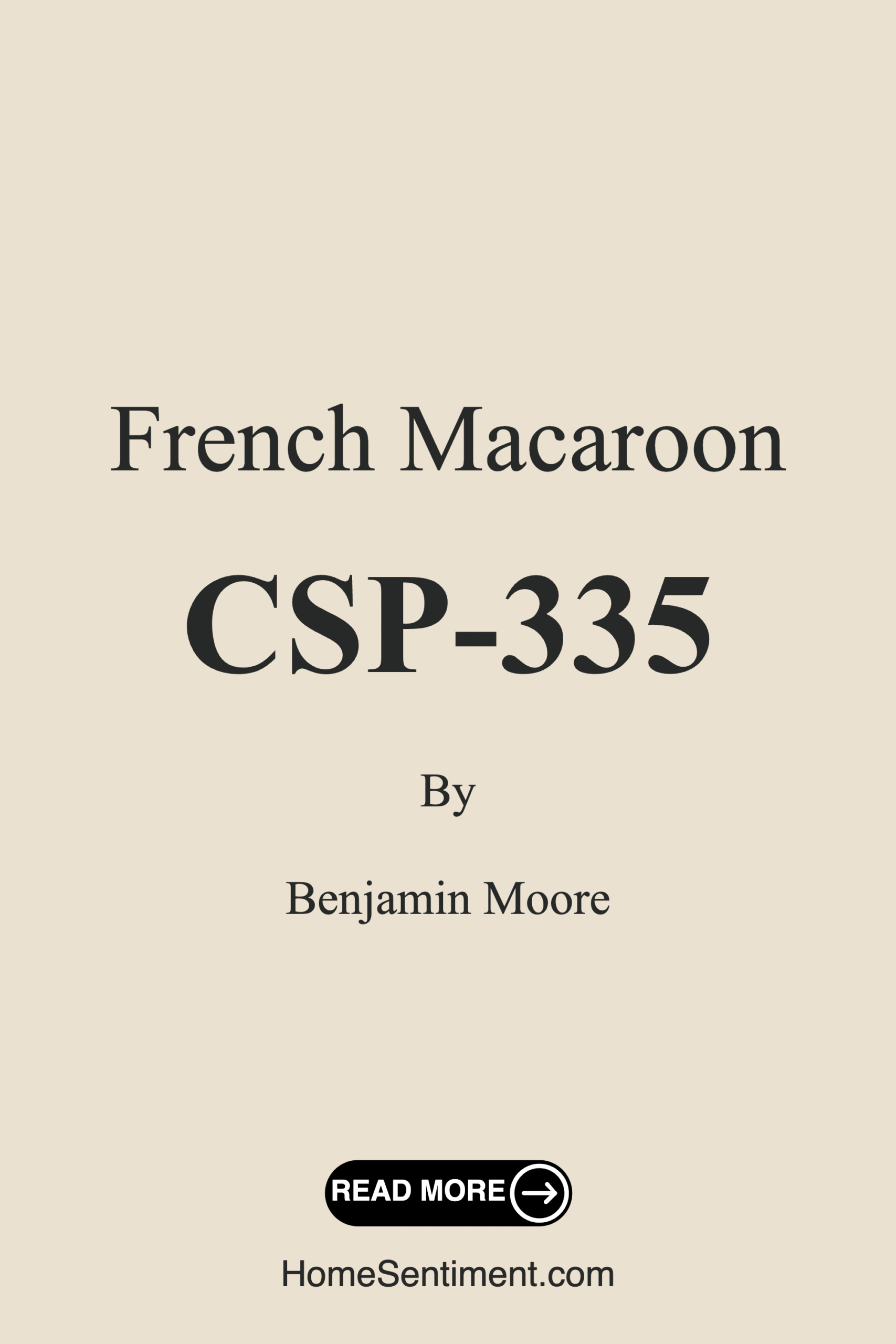 French Macaroon CSP-335 by Benjamin Moore