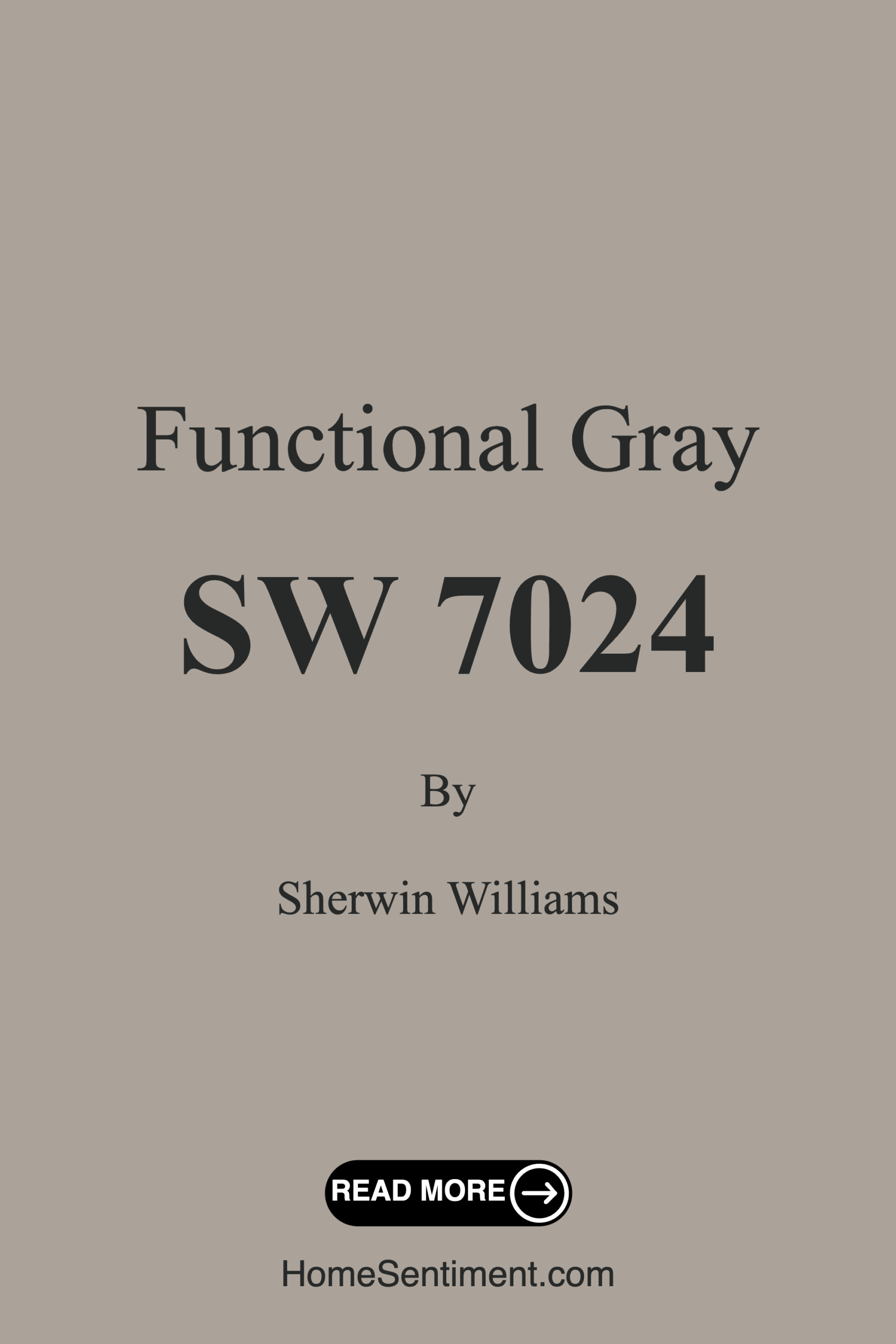 Functional Gray SW 7024 by Sherwin Williams