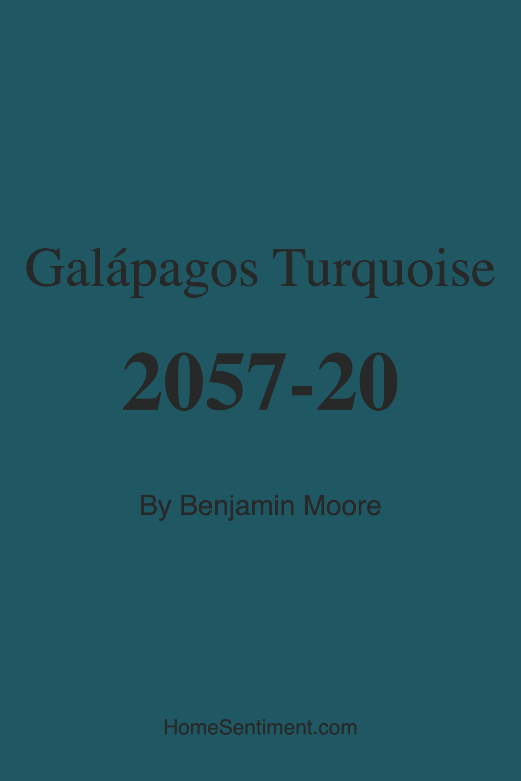 Galápagos Turquoise 2057-20 by Benjamin Moore