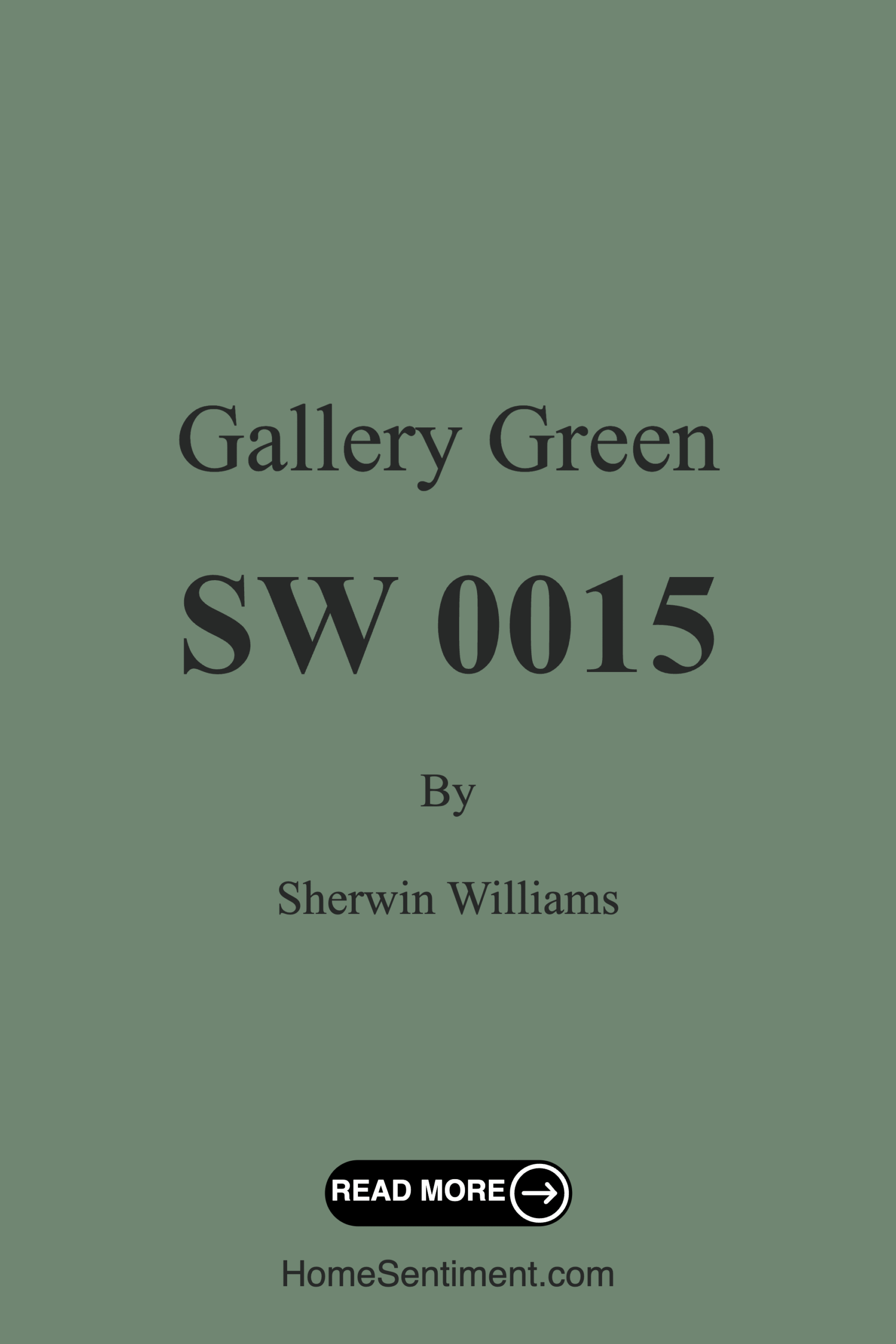 Gallery Green SW 0015 by Sherwin Williams