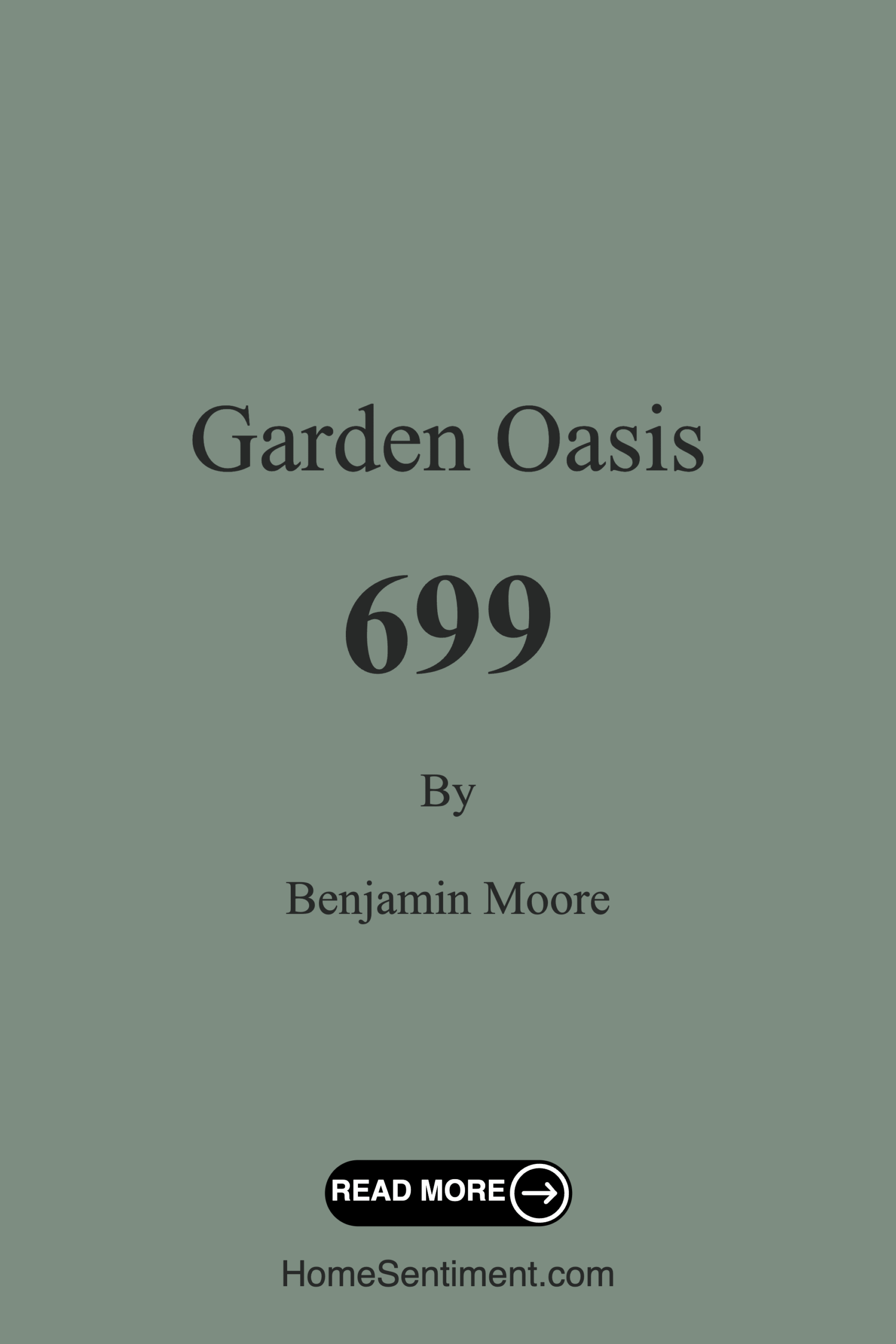 Garden Oasis 699 by Benjamin Moore