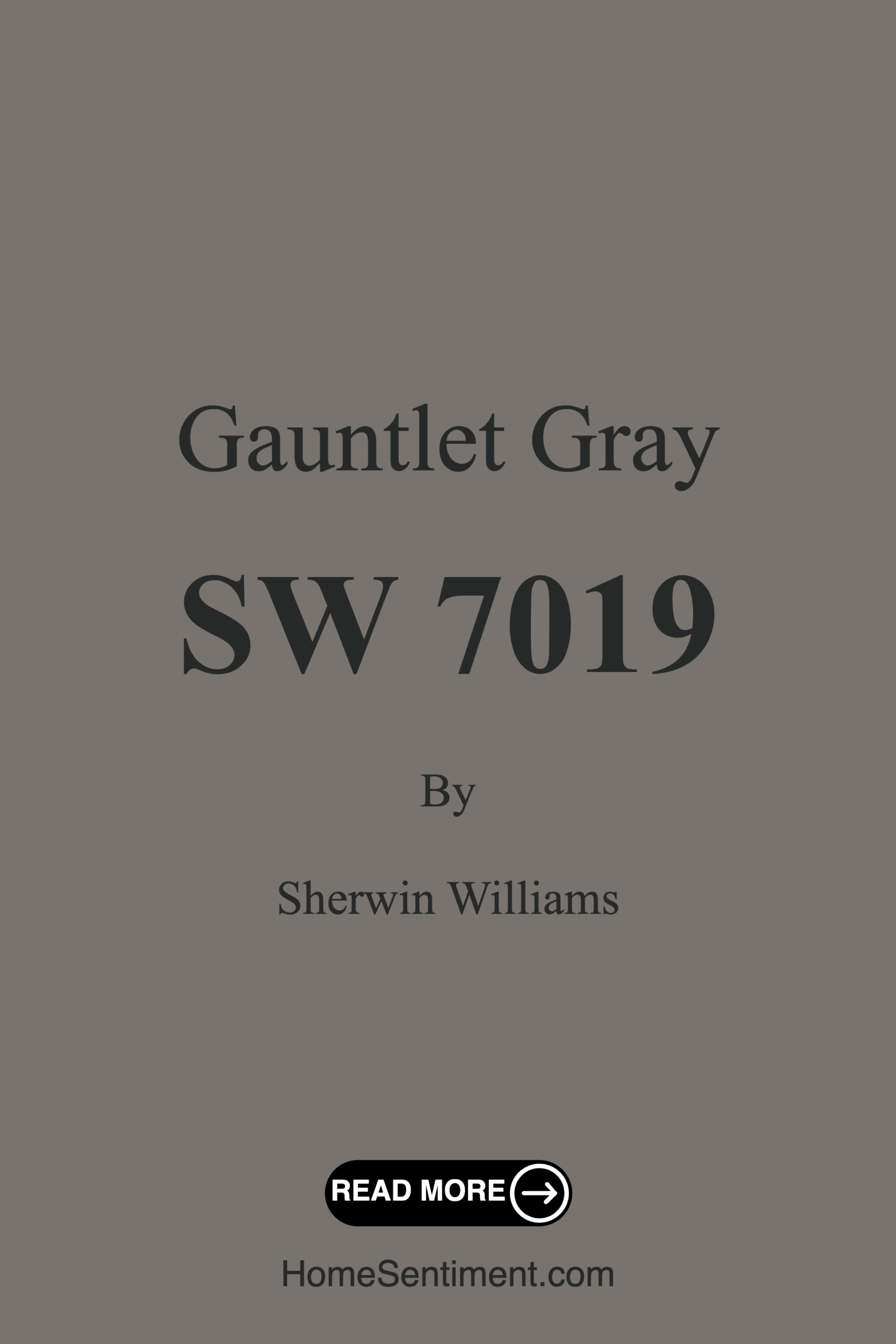 Gauntlet Gray SW 7019 by Sherwin Williams