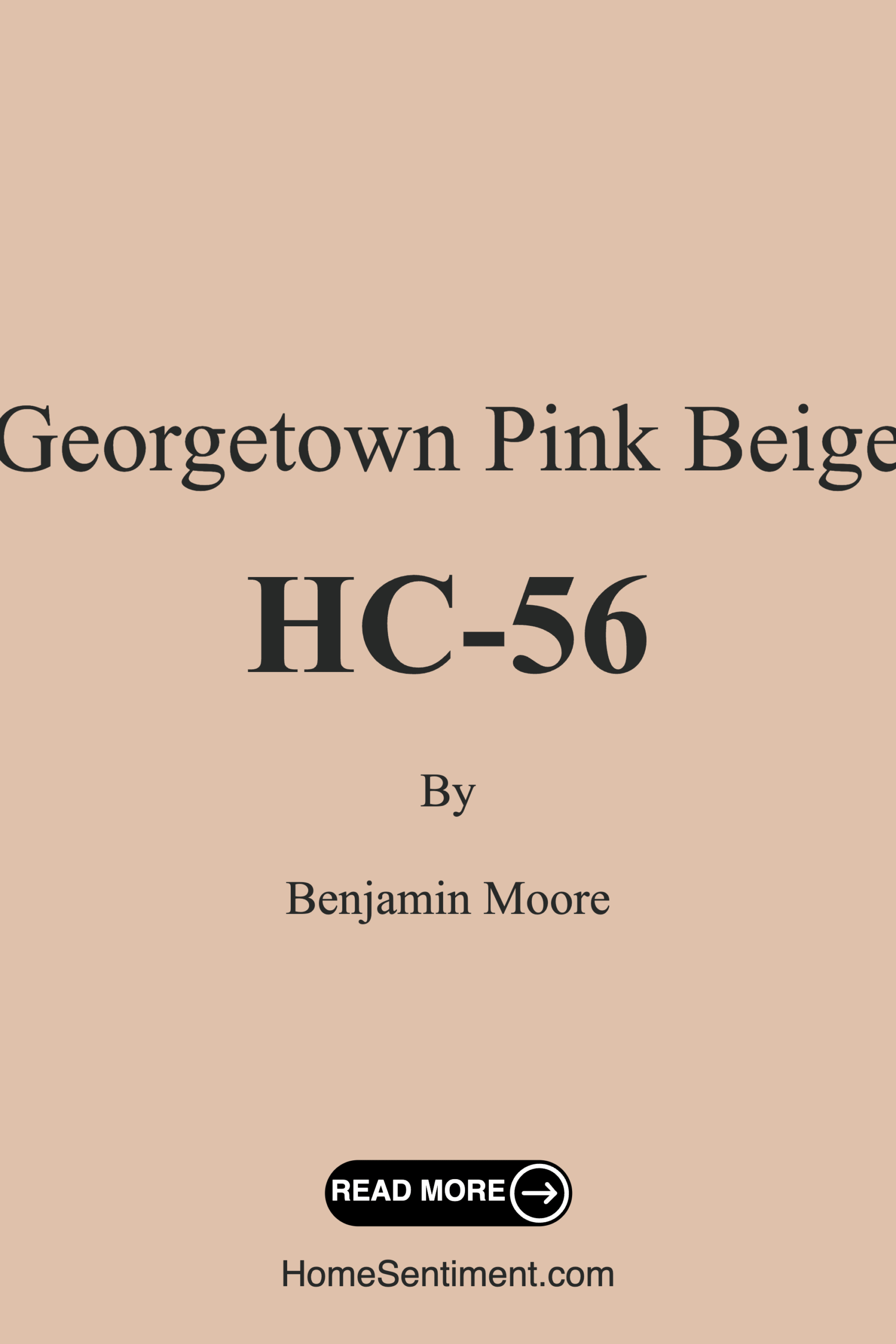 Georgetown Pink Beige HC-56 by Benjamin Moore