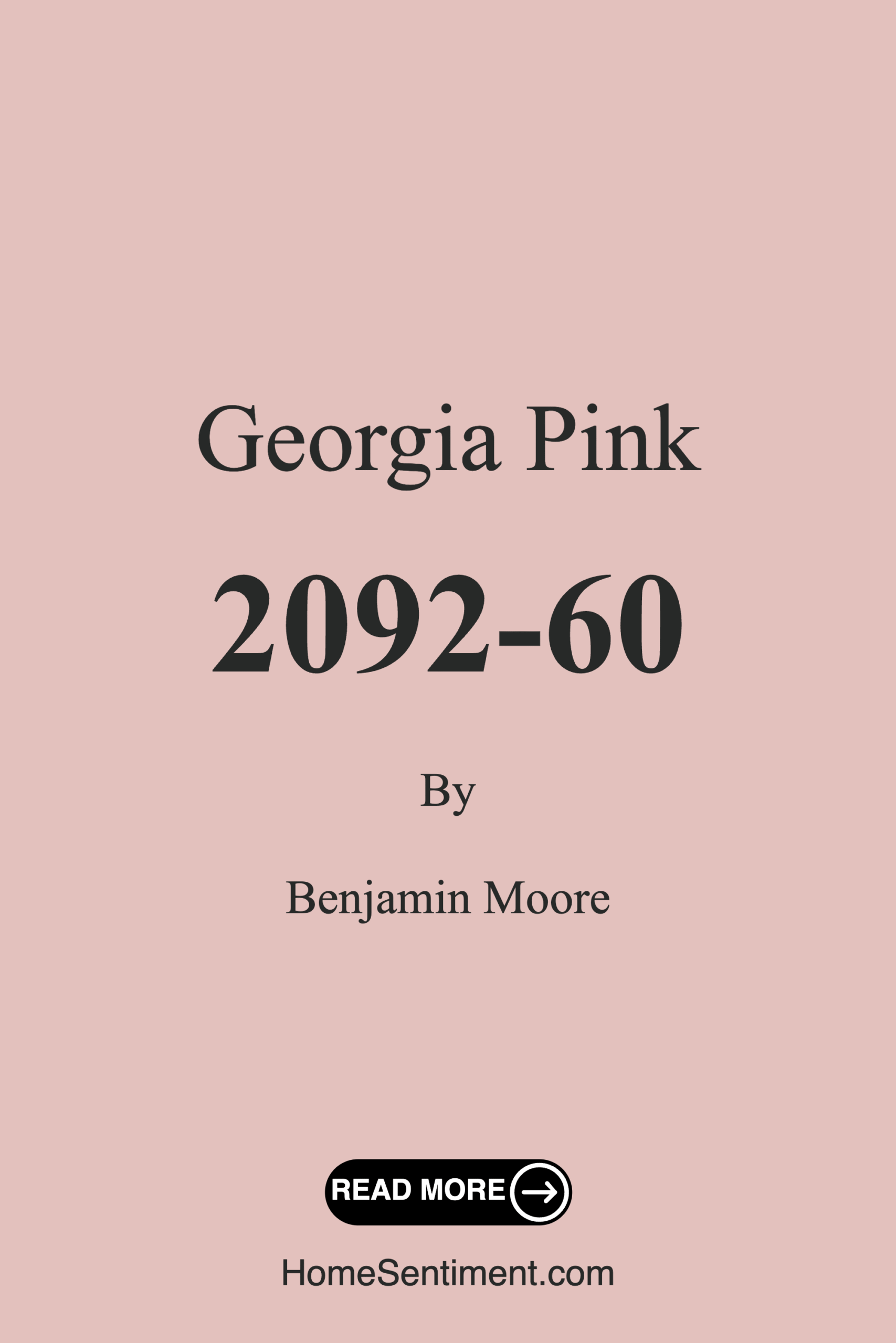Georgia Pink 2092-60 by Benjamin Moore