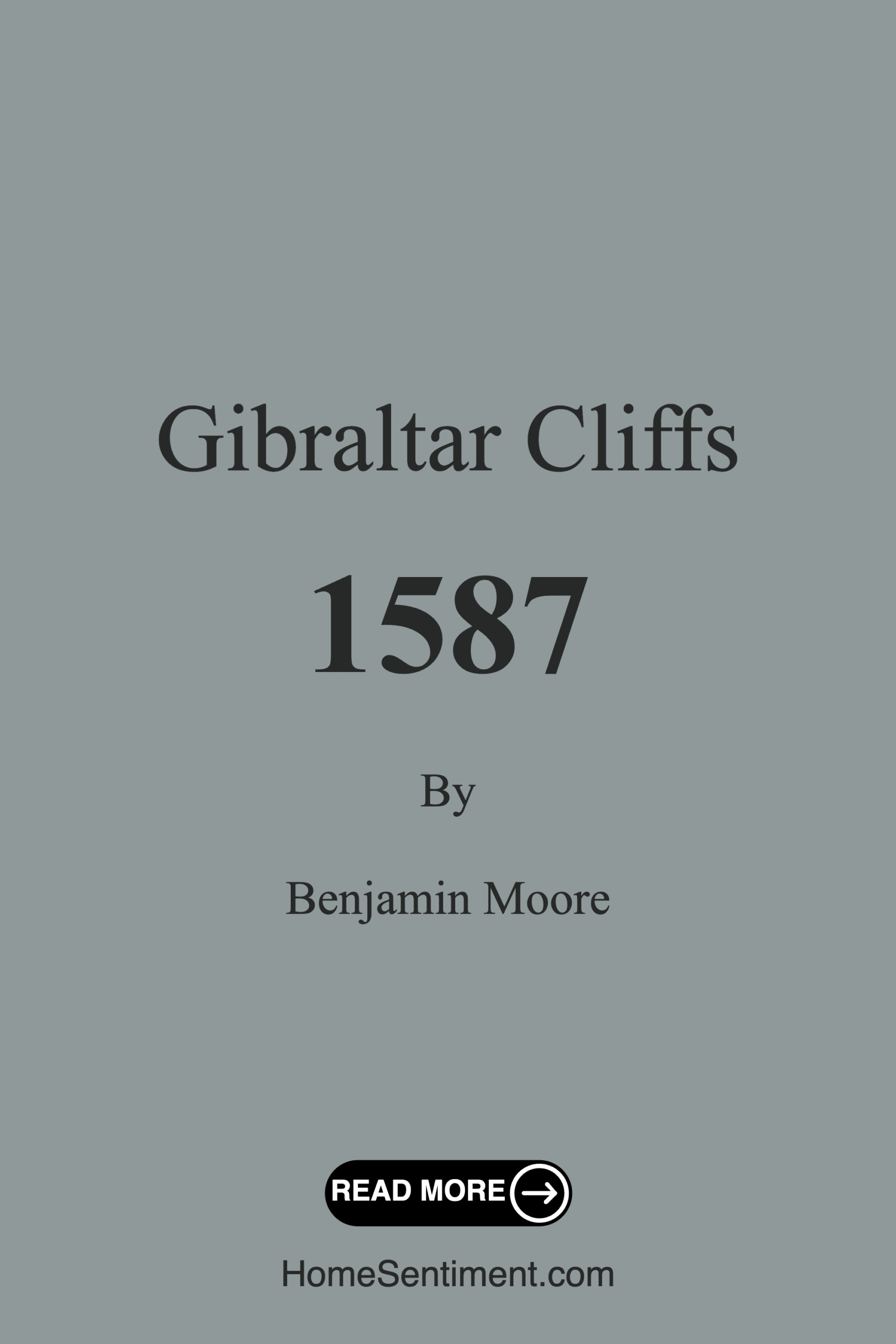 Gibraltar Cliffs 1587 by Benjamin Moore