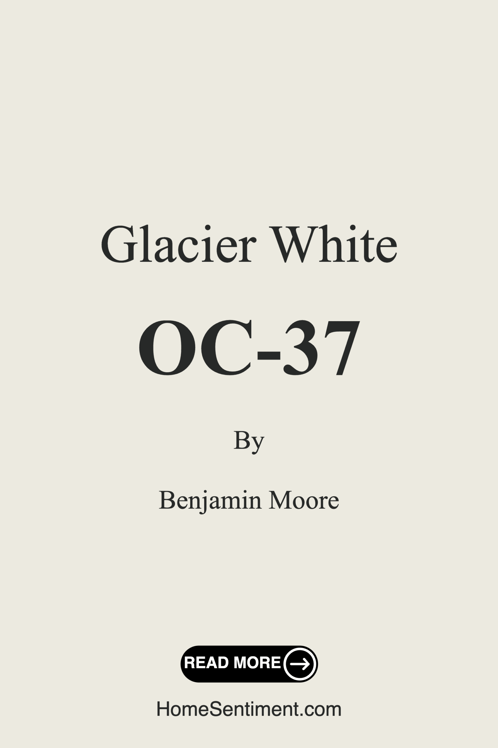 Glacier White OC-37 by Benjamin Moore