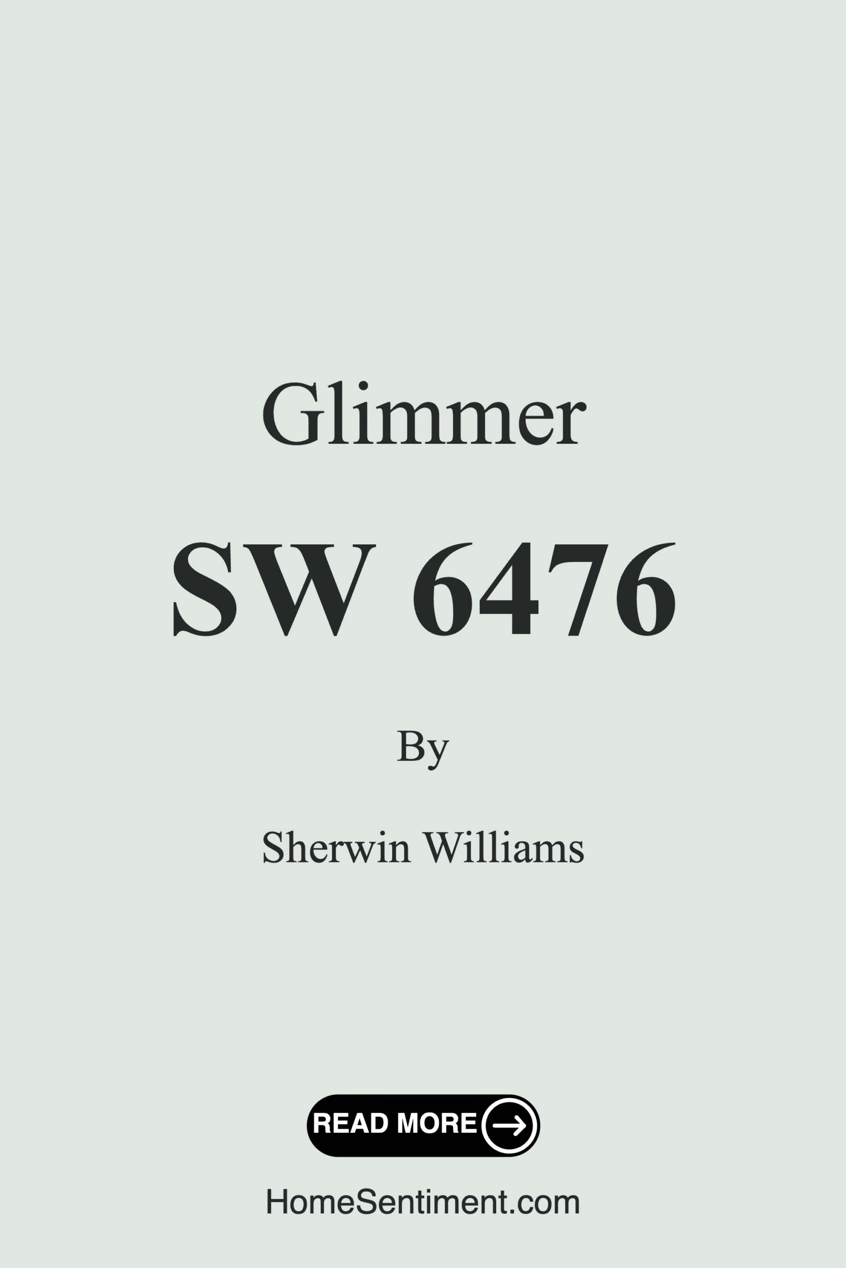Glimmer SW 6476 by Sherwin Williams