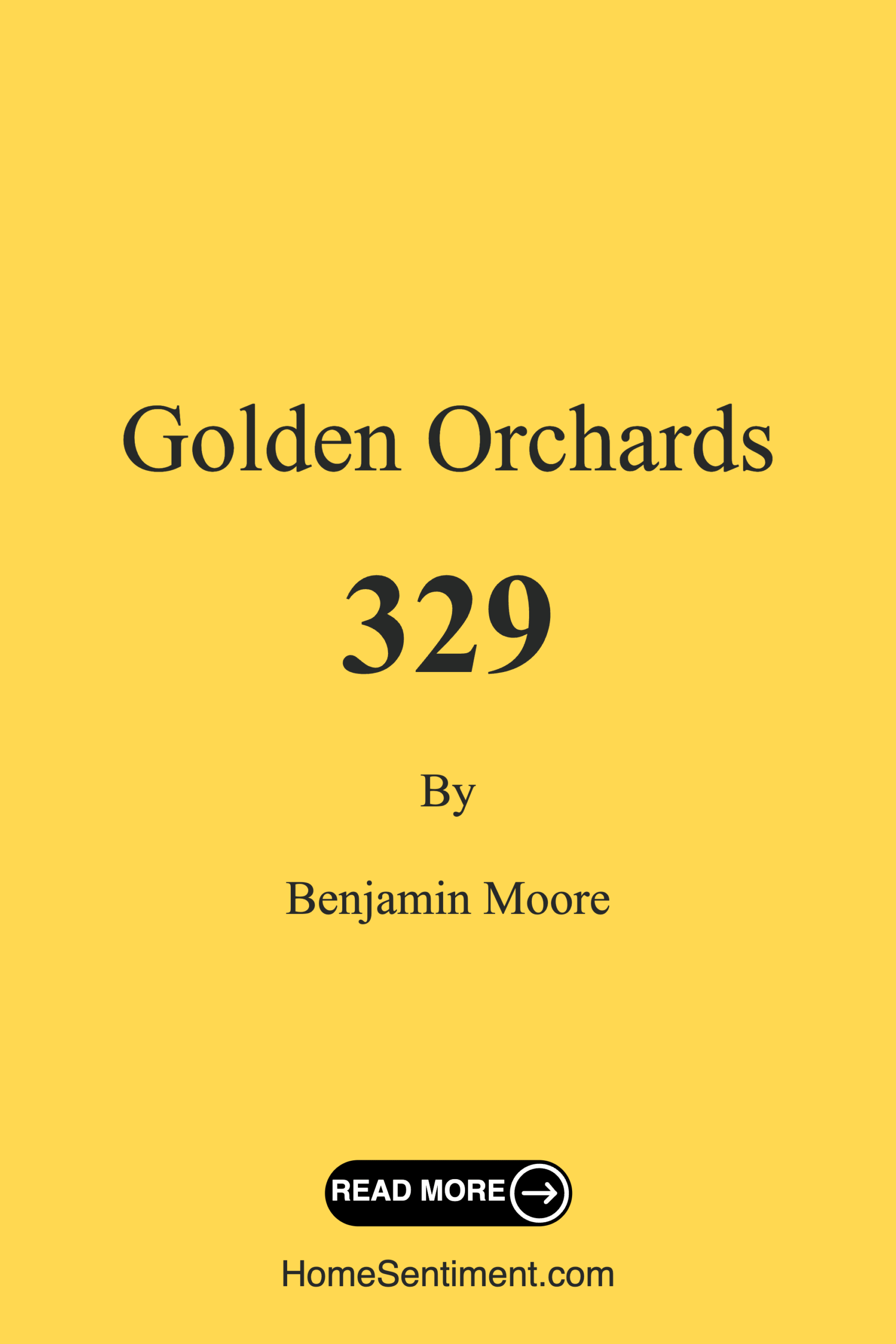 Golden Orchards 329 by Benjamin Moore