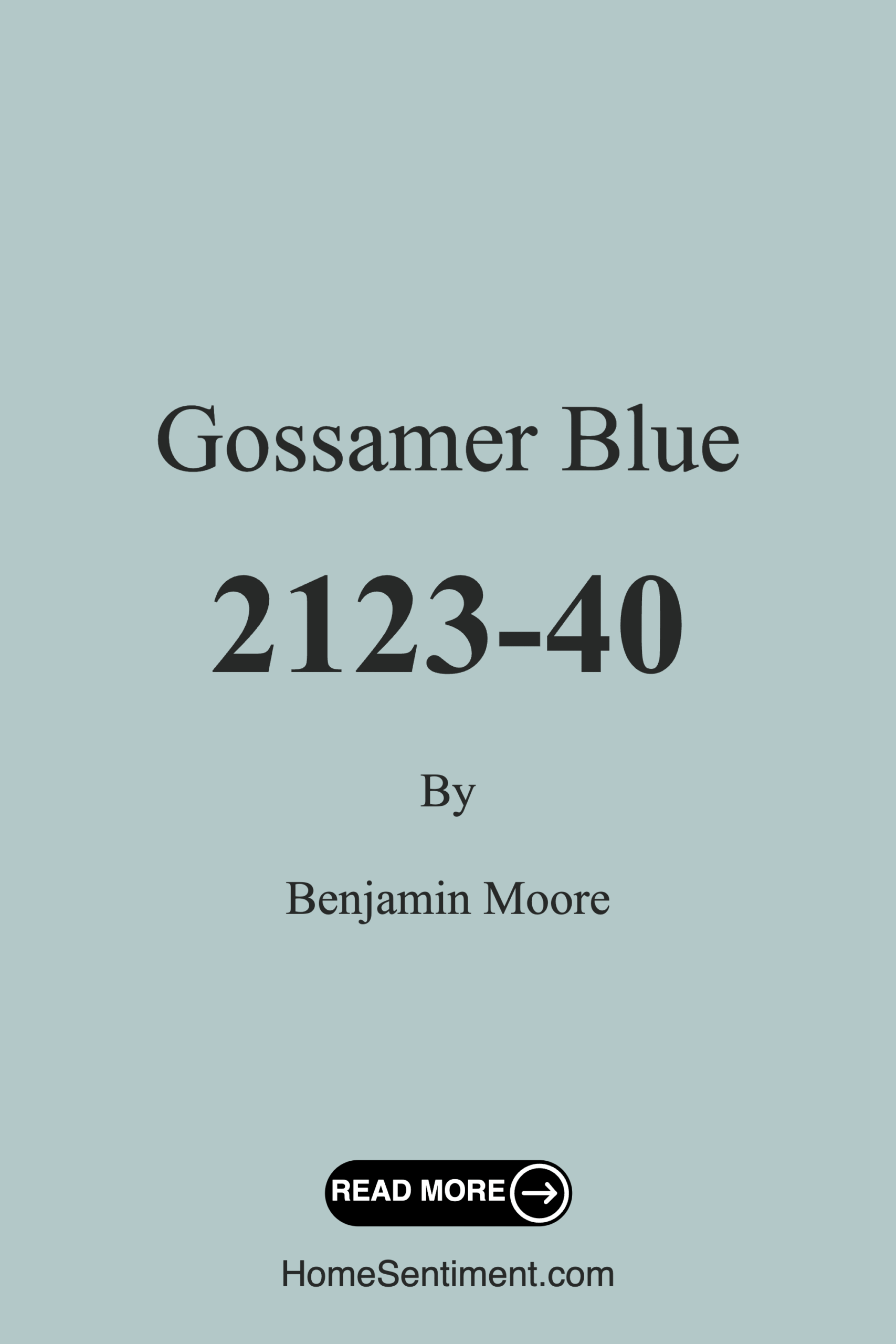 Gossamer Blue 2123-40 by Benjamin Moore