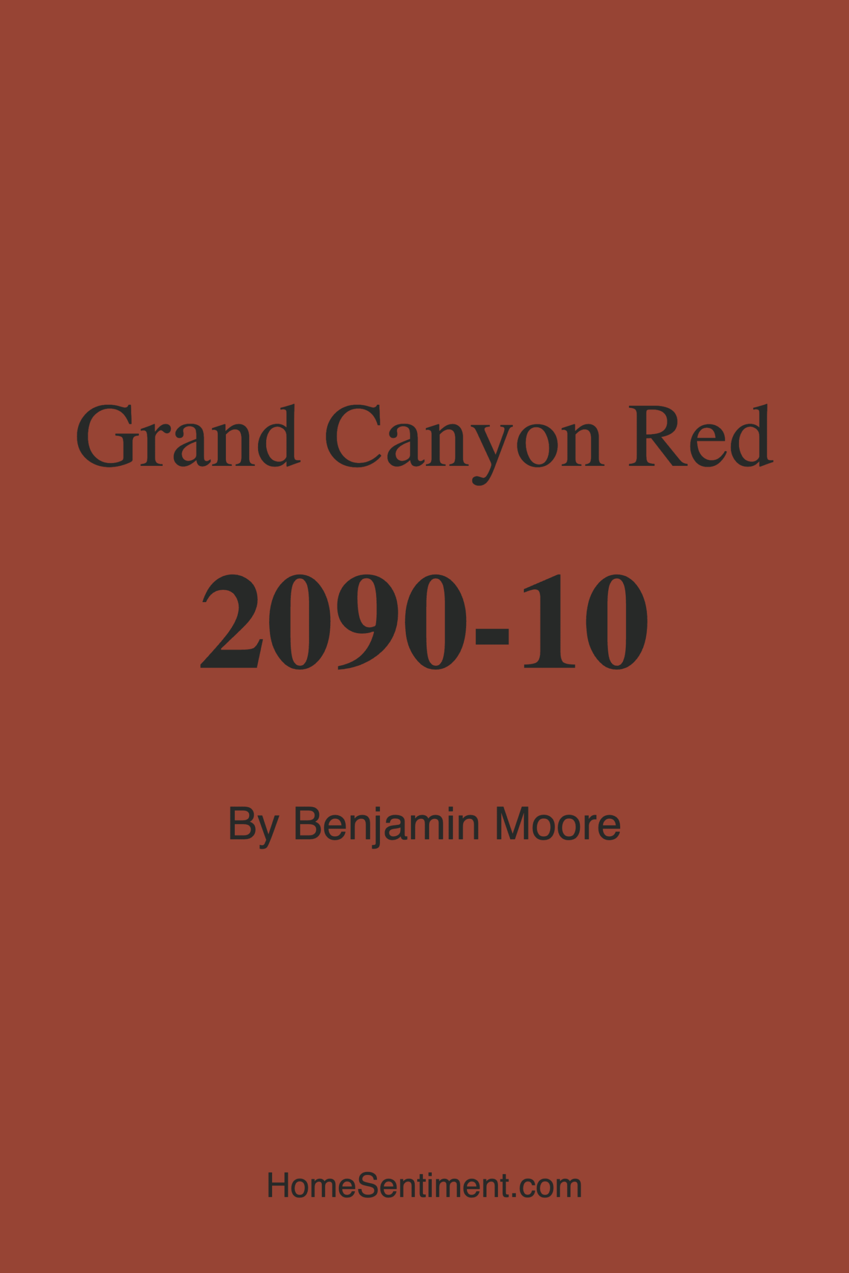 Grand Canyon Red 2090-10 by Benjamin Moore