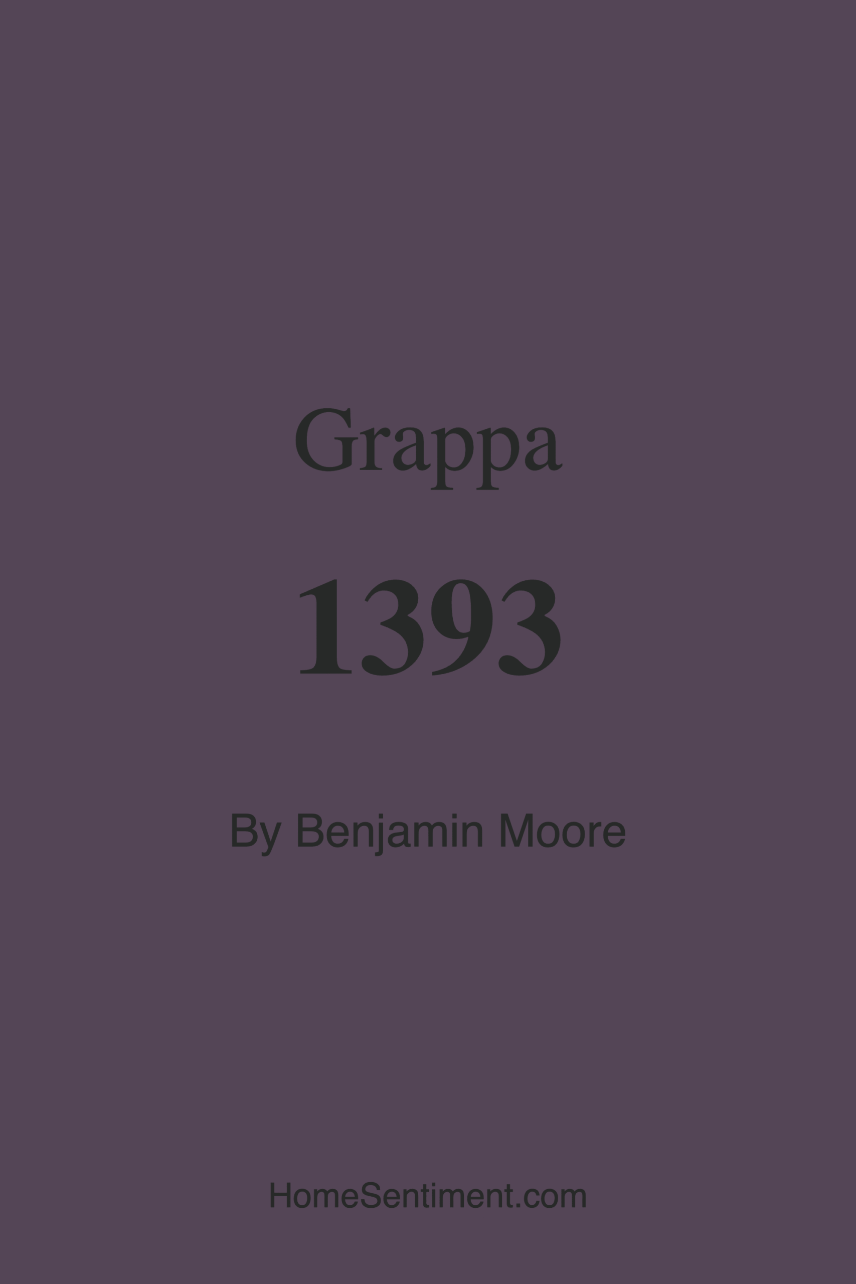 Grappa 1393 by Benjamin Moore