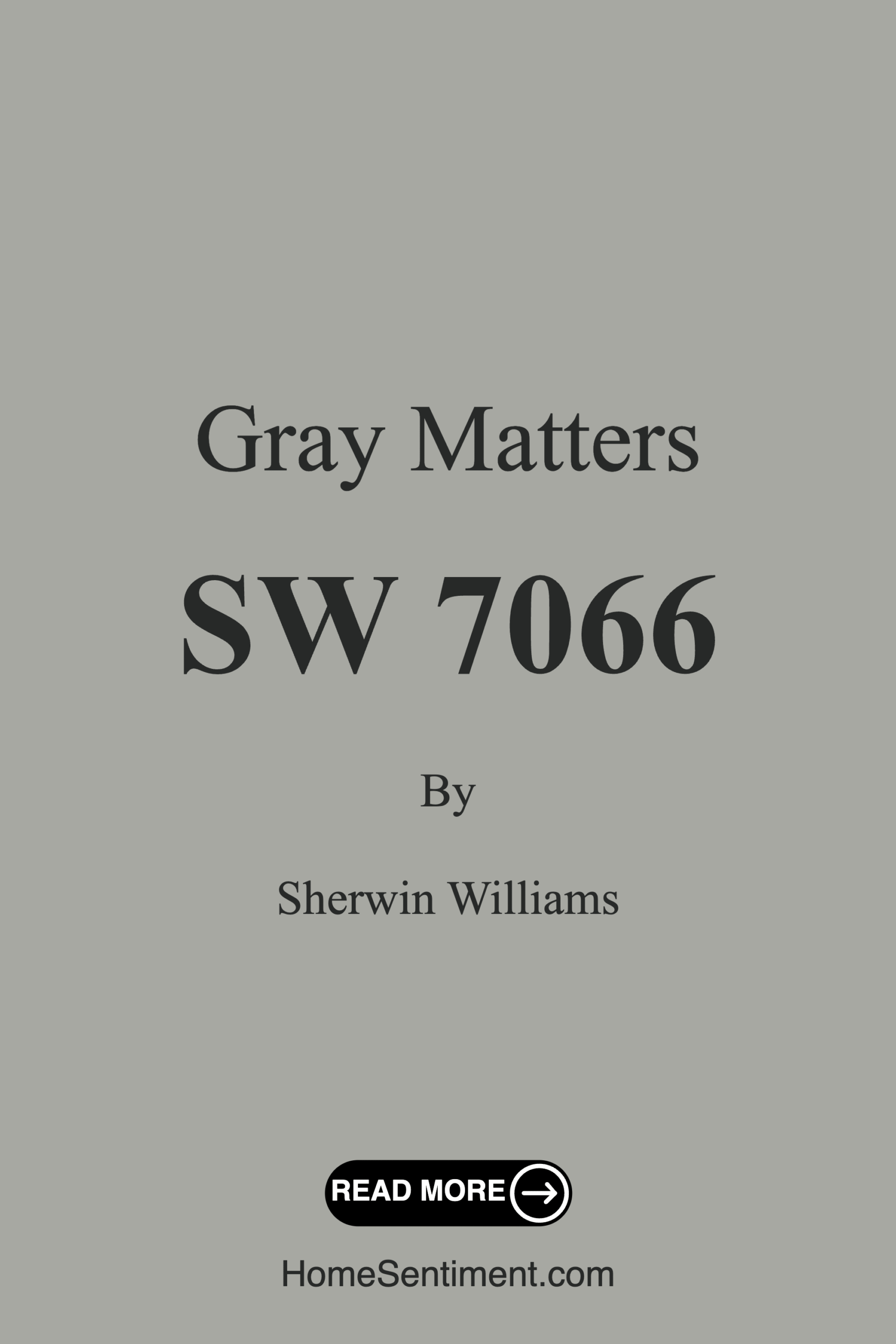 Gray Matters SW 7066 by Sherwin Williams